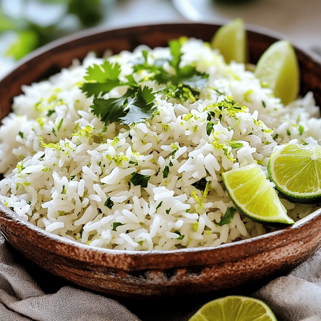 Lime Cilantro Rice Fresh and Flavorful Side Dish