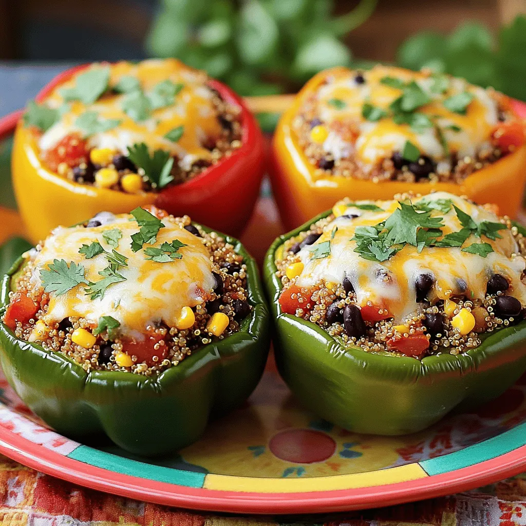 Stuffed Bell Peppers with Quinoa Flavor-packed Dish