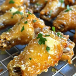 Here’s what you need for crispy garlic Parmesan wings: