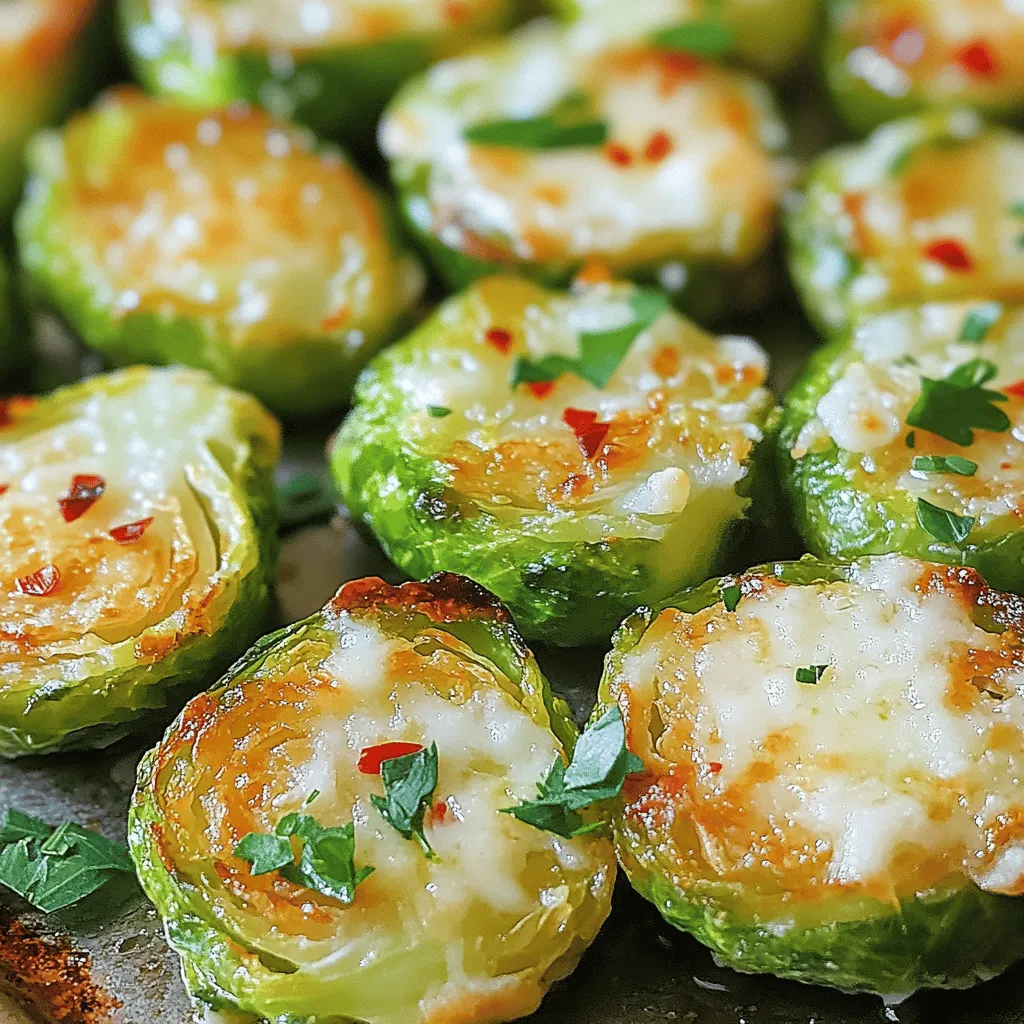 Garlic Parmesan Roasted Brussels Sprouts Flavor Boost