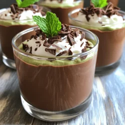 - 2 ripe avocados, peeled and pitted - 1/3 cup unsweetened cocoa powder - 1/4 cup maple syrup or honey - 1/4 cup almond milk (or any plant-based milk) - 1 teaspoon vanilla extract - A pinch of salt - Dark chocolate shavings (for garnish) - Fresh mint leaves (for garnish) To create a rich and creamy chocolate avocado mousse, start by gathering these simple ingredients. The ripe avocados provide a smooth base and healthy fats. The cocoa powder delivers that deep chocolate flavor we crave. Maple syrup or honey adds natural sweetness, while almond milk helps to blend everything smoothly. Vanilla extract brings warmth, and salt enhances all the flavors. I love garnishing with dark chocolate shavings and fresh mint leaves. They add a nice touch and make your dessert look fancy. For the full recipe, you can check out the detailed instructions. With these ingredients, you can whip up a delicious dessert that is both healthy and satisfying. - Combine all ingredients in a blender or food processor. - Use 2 ripe avocados, 1/3 cup cocoa powder, 1/4 cup maple syrup or honey, and 1/4 cup almond milk. Add 1 teaspoon vanilla extract and a pinch of salt. - Blend until smooth and creamy. Scrape down the sides if needed. You want it to be silky and free of lumps. - Taste the mousse. If you want it sweeter, add more maple syrup or honey. If it's too thick, pour in a bit more almond milk to reach your desired consistency. - Transfer the mousse to serving dishes or cups. - Refrigerate for at least 30 minutes. This helps the mousse set and enhances the flavors. - Garnish your mousse with dark chocolate shavings and fresh mint leaves. This adds color and freshness. - For a great presentation, use clear cups to show off the rich, dark color. You can also top it with whipped coconut cream for an extra treat. A sprig of mint on each cup makes it look fancy! For the full recipe, check the earlier section. Enjoy your delicious mousse! Choosing ripe avocados is key. Look for avocados that feel slightly soft when you press gently. A ripe avocado should yield to pressure but not feel mushy. Check the color too; a dark green skin often means it's ripe. Avoid avocados with large dark spots or dents. These signs mean the fruit may be overripened. For a smooth mousse, blending is crucial. Start by cutting the avocados into chunks. This helps your blender work better. Blend on high until the mixture is creamy. If you find lumps, stop and scrape the sides of the blender. If your mousse is too thick, add a little almond milk. Keep blending until you reach your desired texture. You can change the sweetness in your mousse. Maple syrup adds a nice flavor, but honey works too. For a twist, try using agave or coconut sugar. Adding a dash of cinnamon or a splash of coffee can deepen the chocolate taste. You can even mix in orange zest for a fresh note. These changes let you customize the mousse to your taste. For the full recipe, refer to the instructions above. {{image_2}} You can get creative with this mousse. Try adding spices for warmth. A pinch of cinnamon gives it a cozy feel. For a kick, add a tiny bit of chili powder. You can also experiment with extracts. Almond extract offers a nutty note. Orange extract brightens the chocolate flavor. Just a few drops can take your mousse to the next level! This mousse is easy to adapt for different diets. To make it vegan, just use maple syrup and plant-based milk. For a keto-friendly version, swap maple syrup for a low-carb sweetener. If you have nut allergies, use oat milk or coconut milk instead of almond milk. These swaps keep the mousse rich and creamy without the nuts. Serving your mousse can be fun! Pair it with fresh fruits like berries or banana slices. Nuts like walnuts or pecans add crunch. You can also use the mousse as a filling in other desserts. Try it in a cake or as a topping for pancakes. It’s so versatile that you can enjoy it in many ways! You can store chocolate avocado mousse in the fridge for about 3 days. Keep it in an airtight container to prevent it from absorbing other smells. To make sure it stays fresh, cover the surface with plastic wrap. This helps keep the mousse from browning. Yes, you can freeze chocolate avocado mousse! It’s best to freeze it in small portions. Use ice cube trays or small containers. When you're ready to enjoy it, move it to the fridge overnight to thaw. This keeps the texture smooth. If it seems a bit thick after thawing, blend it again with a splash of almond milk. Enjoy your rich and creamy delight! For the full recipe, check out the details above. Yes, you can use ripe bananas. However, the mousse will taste sweeter and have a different texture. Bananas are more fibrous and can make the mousse less creamy. If you love bananas, give it a try. Just know it won't taste the same as avocado mousse. Absolutely! Avocados are packed with nutrients. They are full of healthy fats, vitamins, and minerals. These fats help your heart and keep you full. They also have fiber, which is good for digestion. Eating avocado can help lower cholesterol. So, this mousse is not just tasty, but it is good for you too. To make this mousse nut-free, swap almond milk for oat milk or coconut milk. Both options work well and keep it creamy. If you use any other nuts in toppings, just skip them. You can use seeds or fruit for garnish instead. Yes, you can use natural sweeteners. Maple syrup and honey are great choices. You can also use agave nectar or date syrup. These options add sweetness without the refined sugar. You can adjust the sweetness to your taste easily. Serve the mousse in clear glass cups. This shows off the rich, dark color. Top with dark chocolate shavings and fresh mint leaves for charm. You can also add whipped coconut cream for an extra treat. This makes your dessert look fancy and delicious. You can create a delicious chocolate avocado mousse using simple ingredients and steps. Start with ripe avocados and blend them with cocoa powder, maple syrup, and almond milk. Chill the mixture for a smooth texture, then garnish it for a beautiful presentation. Remember, you can customize flavors and make it fit your diet needs. This mousse is not only tasty but also healthy. Enjoy it on its own or with fruits. With these tips and tricks, you can make a fantastic dessert that everyone will love.