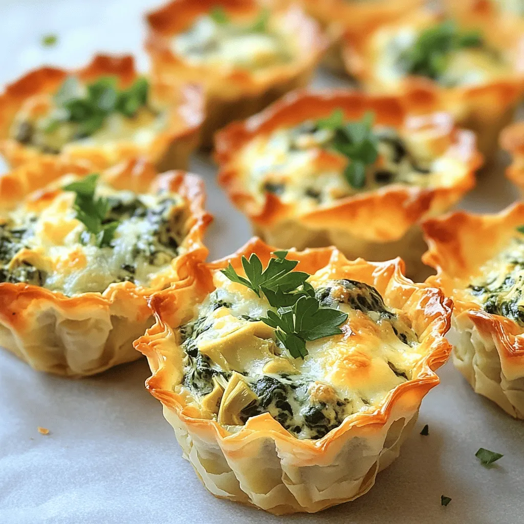 Savory Spinach Artichoke Dip Bites Delightful Snack