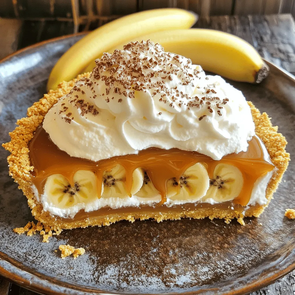 Easy Banoffee Pie with Caramel and Cream Recipe