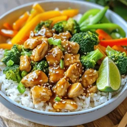 To create a tasty teriyaki chicken bowl, gather these main ingredients: