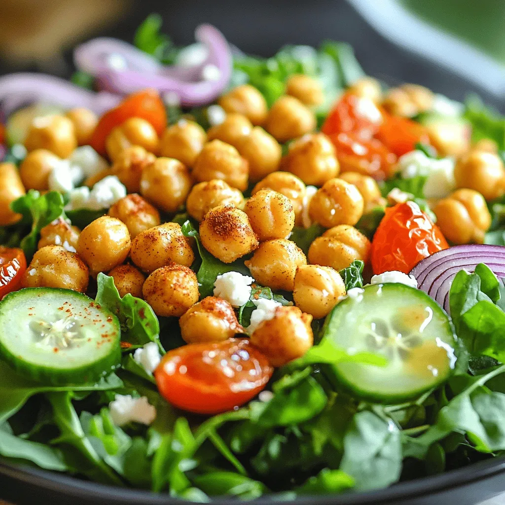 Crispy Chickpea Salad Flavorful and Nutritious Dish