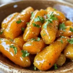 To make honey mustard glazed carrots, you need the following simple ingredients: