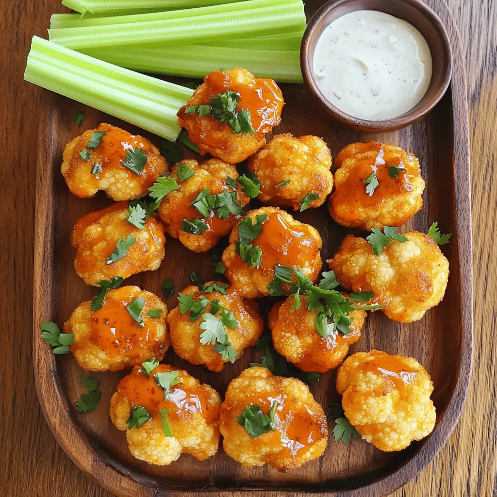 Savory Buffalo Cauliflower Bites Easy Snack Recipe