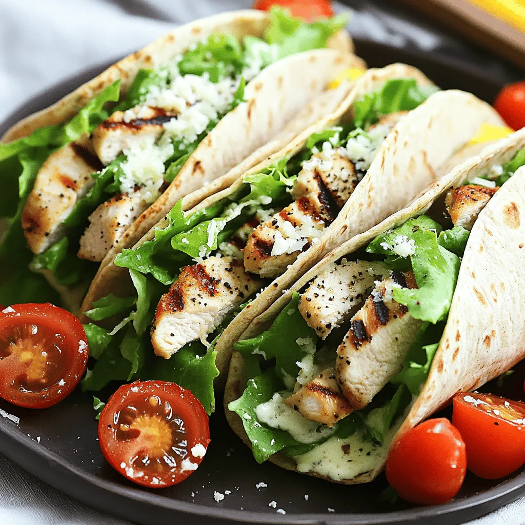 Grilled Chicken Caesar Wraps Simple and Tasty Meal