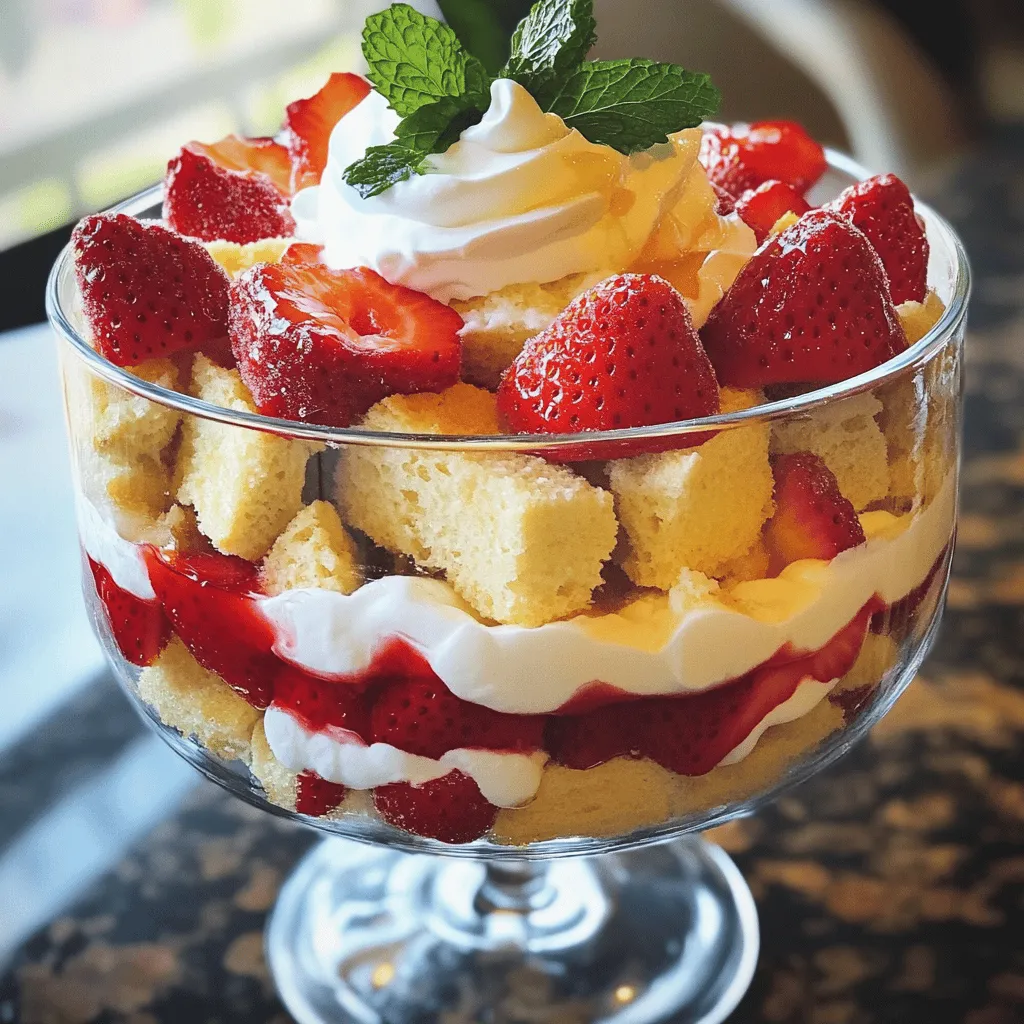 Strawberry Shortcake Trifle Delightful and Easy Recipe
