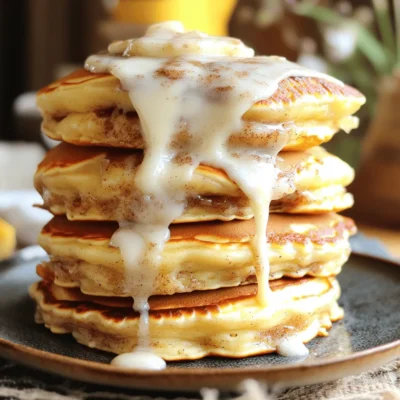 Cinnamon Roll Pancakes Irresistible Morning Treat
