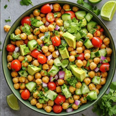 Spicy Chickpea Salad Bold and Flavorful Delight
