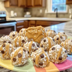 To make tasty Peanut Butter Bliss Balls, you need these ingredients: - 1 cup natural peanut butter - 1/2 cup rolled oats - 1/4 cup honey or maple syrup - 1/4 cup shredded coconut (unsweetened) - 1/4 cup mini chocolate chips - 1/4 cup ground flaxseed - 1 teaspoon vanilla extract - A pinch of sea salt Choosing the best ingredients matters. Here are my tips: - Natural Peanut Butter: Look for brands with just peanuts and salt. - Rolled Oats: Choose old-fashioned oats for the best texture. - Honey or Maple Syrup: Opt for pure varieties, not blends. - Coconut: Unsweetened shredded coconut adds flavor without extra sugar. - Chocolate Chips: Mini chips melt nicely and blend well. - Flaxseed: Ground flaxseed is best for nutrients and smoothness. You can switch ingredients to fit your needs. Here are some ideas: - Peanut Butter: Almond butter or sunflower seed butter works well. - Honey: Agave nectar can replace honey for a vegan option. - Oats: Use gluten-free oats if you need a gluten-free snack. - Coconut: Try chopped nuts instead of coconut for extra crunch. - Chocolate Chips: Use dried fruit for a healthier twist. These choices make your Peanut Butter Bliss Balls fun and tasty! You can find the full recipe to get started. To make Peanut Butter Bliss Balls, first gather your ingredients. You need natural peanut butter, rolled oats, honey or maple syrup, shredded coconut, mini chocolate chips, ground flaxseed, vanilla extract, and a pinch of sea salt. 1. Start by mixing the peanut butter, honey (or maple syrup), and vanilla extract in a medium bowl. Stir until it looks smooth. 2. Next, add the rolled oats, shredded coconut, ground flaxseed, and a pinch of sea salt. Mix well until everything is combined. 3. Now, fold in the mini chocolate chips gently. This helps them spread evenly in the mix. 4. To make handling easier, place the bowl in the fridge for about 30 minutes. This will help the mix firm up. 5. After chilling, take a small amount of the mixture and roll it into balls about 1 inch in size. 6. Place the balls on parchment paper or a plate. Return them to the fridge for another 15-20 minutes to set. 7. Finally, enjoy right away or store them in an airtight container in the fridge for up to one week. The prep time for these bliss balls is just 15 minutes. After you mix the ingredients, chilling takes about 30 minutes. Then, forming the balls takes another 10 minutes. So, in total, you will need about 1 hour to make these tasty snacks. While I can’t provide videos, I suggest looking up videos on how to make bliss balls. Visual aids can help you see the right consistency. Watching someone make them can also boost your confidence in trying the recipe. If you prefer, snap photos of your own process to share with friends! To get the best texture and flavor, use natural peanut butter. It has a rich taste and a smooth feel. Make sure to stir it well before using. This way, the oil mixes in nicely. Use rolled oats for a chewy bite. They add good texture and fiber. Don't skip the flaxseed; it adds healthy fats and helps bind the bliss balls. Always chill the mixture before rolling. This makes it easier to form nice, round balls. One common mistake is not measuring ingredients carefully. This can change the texture. Always use a measuring cup for accuracy. Another mistake is not chilling the mixture long enough. If it’s too soft, the balls will not hold their shape. Lastly, avoid over-mixing the ingredients. Doing this can make the bliss balls tough. Mix just until combined for the best results. You can serve peanut butter bliss balls in many fun ways. Try placing them on a colorful platter. Drizzle some extra peanut butter on top for a treat. Pair them with almond milk for a tasty snack. They also work well with fruits like bananas or apples. For a fun twist, roll them in cocoa powder or crushed nuts. This adds extra flavor and crunch. Enjoy these bliss balls anytime you need a quick energy boost! {{image_2}} You can easily change up the flavor of your bliss balls. Here are some fun ideas: - Chocolate Peanut Butter: Add 2 tablespoons of cocoa powder for a rich taste. - Fruit Burst: Mix in dried fruits like cranberries or apricots. This adds sweetness and texture. - Nutty Delight: Toss in chopped nuts like almonds or walnuts for a crunchy twist. - Spicy Kick: Add a pinch of cinnamon or cayenne for a warm flavor. Experiment with different combinations to find your favorite blend! Want to boost the health of your bliss balls? Try these additions: - Protein Powder: Stir in 1-2 scoops of your favorite protein powder. This makes a great snack after workouts. - Chia Seeds: Add 2 tablespoons for extra fiber and omega-3s. They help keep you full longer. - Superfoods: Consider mixing in superfoods like spirulina or acai powder for added nutrients. These changes keep your snack tasty and nutritious. You can make your bliss balls fit your dietary needs. Here’s how: - Vegan: Replace honey with maple syrup or agave. This keeps it plant-based. - Gluten-Free: Ensure your oats are certified gluten-free. This makes the snack safe for those with gluten allergies. These adaptations let everyone enjoy Peanut Butter Bliss Balls without worry! Store your Peanut Butter Bliss Balls in an airtight container. This keeps them fresh and tasty. Place a piece of parchment paper between layers if you stack them. This helps avoid sticking. Always keep the container in the fridge. This way, they stay cool and firm. Peanut Butter Bliss Balls can last up to one week in the fridge. To check for freshness, look for any changes in smell or color. If they smell off or look strange, it's best to toss them. When stored properly, they make a quick and easy snack. You can freeze these bliss balls for up to three months. To freeze, lay them on a baking sheet. Make sure they are not touching each other. Freeze until solid, then transfer to a freezer-safe bag. Remember to label the bag with the date. Thaw them in the fridge before enjoying. This keeps them great tasting and ready for snacking later. Check out the Full Recipe for more details! You can swap honey with maple syrup. Maple syrup gives a similar sweetness. You can also use agave nectar. For a sugar-free option, try mashed banana. It adds moisture and a hint of flavor. Just remember, the texture may change slightly, but the taste will still be great. Yes, you can use any nut butter you like. Almond butter and cashew butter work well. Each nut butter adds its unique flavor. Just ensure the nut butter is smooth and creamy. If you prefer, sunflower seed butter is a good nut-free choice. It keeps the bliss balls nut-free while still being tasty. Peanut Butter Bliss Balls offer many health benefits. They are rich in protein, thanks to peanut butter and flaxseed. Protein helps build muscle and keeps you full longer. The oats provide fiber, aiding digestion. Shredded coconut adds healthy fats that support heart health. Plus, these bliss balls contain natural sugars from honey or maple syrup, giving you a quick energy boost. Enjoy them as a snack to fuel your day! Peanut Butter Bliss Balls are simple and fun to make. We covered the best ingredients, preparation steps, and tips for texture and flavor. You can easily switch ingredients or customize flavors to suit your taste. Remember to store them right for the best freshness. Enjoy experimenting and sharing these tasty treats! You’ll find they are not only delicious but also healthy, making them a great snack for anyone. Dive in, and enjoy your cooking journey!