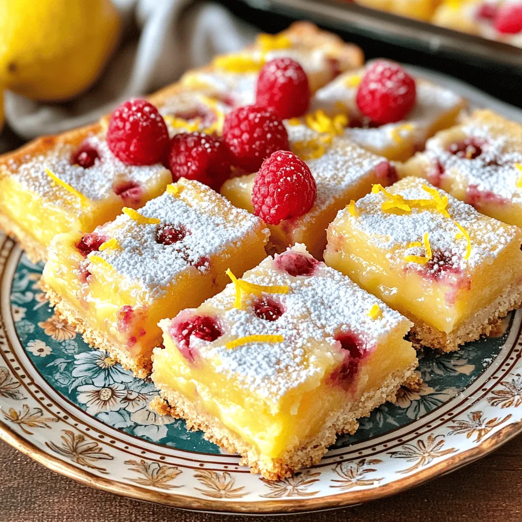 Raspberry Lemon Bars Fresh and Tangy Dessert Treat