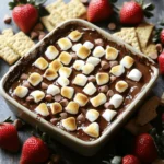 To make this dreamy dessert, you need a few key ingredients: - 1 cup semi-sweet chocolate chips - 1 cup mini marshmallows - ½ cup graham cracker crumbs - 2 tablespoons unsalted butter, melted - ½ teaspoon vanilla extract - Pinch of sea salt - Extra graham crackers or fruit for dipping These ingredients come together to create a warm and gooey dip that tastes just like a campfire treat. You might want to swap some ingredients. Here are some great options: - Alternatives for chocolate: Use dark chocolate or milk chocolate chips if you prefer a different flavor. You can also use chocolate bars, chopped into small pieces. - Healthier options for graham crackers: Try whole wheat graham crackers or even crushed oats for a different texture. They add a nice nutty taste. - Vegan substitutes: Use dairy-free chocolate chips and coconut oil instead of butter. You can also find vegan marshmallows or skip them for a different style of dip. These swaps make it easy to enjoy S'mores Dip, no matter your dietary needs. Check out the Full Recipe for more details! Start by measuring your graham cracker crumbs. You need ½ cup for the crust. Place the crumbs in a bowl. Then, melt 2 tablespoons of unsalted butter. You can do this in the microwave or on the stove. Mix the melted butter into the crumbs. Add a pinch of sea salt. Stir until all crumbs are well coated. This step is key for great flavor. Next, layer your ingredients. Spread the crumb mixture in the bottom of a small baking dish. Press it down gently to form a crust. Now, sprinkle 1 cup of semi-sweet chocolate chips over this crust. Make sure to cover it evenly. Then, add 1 cup of mini marshmallows on top of the chocolate. Now, it’s time to bake! Preheat your oven to 350°F (175°C). Place the dish in the oven and bake for about 10-12 minutes. Watch for the marshmallows to turn golden brown. The chocolate should also look melted. Once done, remove the dish from the oven. Let it cool for a couple of minutes. This helps the dip set. Serve the dip warm for the best taste. I like to offer extra graham crackers or fruit for dipping. Strawberries or bananas work great! Enjoy this sweet treat right from the baking dish for a cozy feel. For the complete recipe, check the Full Recipe section. To achieve the ideal marshmallow toast, watch the oven closely. You want them golden, not burnt. Use mini marshmallows for a quicker melt and even toast. If you like a bit of char, broil the dip for the last minute. Adjusting sweetness levels is easy. Start with semi-sweet chocolate chips. If you prefer a sweeter dip, add a touch more chocolate. You can also use milk chocolate chips if you want extra sweetness. Overbaking the dip is a common issue. Keep an eye on the time. Bake for 10-12 minutes only. If the marshmallows look too brown, take it out to avoid a hard top. Improper ingredient ratios can ruin your dip. Stick to the recipe for the best taste. For instance, too many graham cracker crumbs can dry it out. Balance the chocolate and marshmallows well. Adding spices or flavorings can elevate your dip. Try a sprinkle of cinnamon or nutmeg for warmth. A few drops of almond extract can also give it a unique twist. Using flavored chocolate chips can change the game. Look for options like caramel or mint chocolate chips. These variations add fun flavors to your dip. For the full recipe, check out the Ultimate S'mores Dip . {{image_2}} You can make your s'mores dip even more fun. Try adding nuts or peanut butter for a nutty twist. Chopped walnuts or almonds mix well with the chocolate. If you love peanut butter, swirl some into the chocolate layer. It gives a rich taste and pairs perfectly with marshmallows. Fruits are another great choice. You can add sliced strawberries, bananas, or even cherries. The fresh fruit adds a juicy burst that balances the sweet chocolate and marshmallows. Don't be afraid to get creative with flavor! You can use many dippers with s'mores dip. Besides graham crackers, try pretzel sticks for a salty crunch. These provide a nice contrast to the sweet dip. You can also use cookies, like vanilla wafers, for a different taste. For a kid-friendly option, use fruit slices. Apples, pears, or even pineapple make fun dippers. Kids love the sweetness of the fruit with the creamy dip. You can even set up a dipping station. Let everyone choose their favorite dippers! S'mores dip can fit any season or holiday. For Halloween, add some candy corn on top. It gives a fun color and adds a chewy texture. During the winter, you might sprinkle crushed peppermint candies over the marshmallows. This adds a cool flavor and looks festive. You can also make dips inspired by other desserts. Think of cookie dough s'mores dip or a red velvet twist. Each theme brings a new and exciting taste. The Full Recipe is a great starting point for these fun variations! To keep your S'mores dip fresh, use an airtight container. Glass containers work best, but plastic ones are fine, too. Make sure the dip cools down before sealing it. Store it in the fridge for up to three days. When you want to enjoy the dip again, the best way to reheat it is in the oven. Preheat your oven to 350°F (175°C). Place the dip in an oven-safe dish and cover it with foil. Heat for about 10 minutes. This method helps it stay moist and tasty. You can also microwave it for 30-second bursts, stirring in between. If you do this, watch closely to avoid drying it out. Yes, you can freeze S'mores dip! However, it’s best to freeze it before baking. Put the unbaked dip in a freezer-safe container. It can stay fresh for about two months. When you're ready to eat it, thaw it overnight in the fridge. Then, bake it as per the Full Recipe instructions. This way, you get that warm, gooey goodness every time. You can make S'mores Dip using a microwave or stovetop. For the microwave, layer the ingredients in a safe bowl. Heat in short bursts, stirring in between, until melted. This takes about 1-2 minutes. For stovetop, melt chocolate in a pan. Add marshmallows and stir until they soften. Both methods work well! Yes, you can prepare S'mores Dip ahead! Mix all the ingredients and store them in a bowl. Cover it tightly and keep it in the fridge. When you are ready, just heat it up in the oven or microwave. This saves time and makes serving easy. There are many options if you want to skip graham crackers. You can use crushed cookies like Oreos or vanilla wafers. Rice cakes also work well for a gluten-free option. Try using pretzels for a sweet and salty mix. Get creative with your crust! S'mores Dip can be gluten-free if you use the right ingredients. Make sure to pick gluten-free graham crackers or any alternative crust. Most chocolate and marshmallows are gluten-free, but always check the labels. This way, everyone can enjoy the dip! A serving of S'mores Dip has about 250 calories. This can change based on the ingredients you use. For example, using dark chocolate or less butter can lower the calories. Always keep an eye on portion sizes to enjoy this treat without guilt. S'mores dip combines chocolate, marshmallows, and graham crackers for a tasty treat. We discussed key ingredients and how to substitute them. I shared easy steps for preparing, baking, and serving your dip. Tips and tricks helped you avoid common mistakes while enhancing flavor. Creative variations and storage tips ensure your dip stays fresh and delicious. Remember, this dessert is flexible, allowing for fun mix-ins and themes. Enjoy experimenting to find your perfect s'mores dip!
