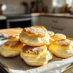 - 3 large eggs, separated - 1/4 teaspoon cream of tartar - 3 ounces cream cheese, softened - 1/2 teaspoon garlic powder (optional) - 1/4 teaspoon salt - 1 tablespoon almond flour (for texture) These ingredients create a light and airy bread. Each one plays a key role. The eggs give structure, while cream cheese adds creaminess. Cream of tartar helps the egg whites hold their shape. Garlic powder boosts flavor, and almond flour gives texture. - Calories per serving: About 60 calories - Macronutrient breakdown: - Carbs: 1 gram - Fats: 5 grams - Proteins: 4 grams Keto Cloud Bread is low in carbs and high in protein. This makes it great for anyone on a keto diet. It helps you feel full without the carbs. The cream cheese adds healthy fats, which are good for energy. Keto Cloud Bread is gluten-free and low in carbs. It fits well into a keto lifestyle. Eating this bread can help you manage weight. It also supports stable blood sugar levels. Enjoying this bread can make meals more satisfying. Try it with your favorite keto spreads or use it in sandwiches. You will love how easy and tasty it is! For the full recipe, check the earlier section. 1. Preheat oven and prepare baking sheet Set your oven to 300°F (150°C). Line a baking sheet with parchment paper. This helps the bread not stick. 2. Separate eggs and prepare mixtures Take 3 large eggs. Carefully separate the whites from the yolks. Place the yolks in one bowl and the whites in another. This step is key for light, fluffy bread. 1. Beating egg whites for stiff peaks Grab an electric mixer. Beat the egg whites until they form stiff peaks. This takes about 3-5 minutes. Add 1/4 teaspoon of cream of tartar halfway through. This gives the whites more stability. 2. Combining cream cheese and egg yolks In the bowl with egg yolks, mix in 3 ounces of softened cream cheese. You may add 1/2 teaspoon of garlic powder and 1/4 teaspoon of salt if you like. Blend this until it is smooth and creamy. 1. Folding techniques for optimal texture Gently fold the beaten egg whites into the cream cheese mix. Use a spatula and be careful not to deflate the whites. You want a light and airy texture. 2. Tips for baking time and temperature Sprinkle in 1 tablespoon of almond flour and fold it in. Use a large spoon to scoop dollops onto the baking sheet. Make 6-8 rounds. Bake for 25-30 minutes. Look for golden tops and crisp edges. Enjoy your fluffy Keto Cloud Bread! For the full recipe, check the earlier section. To get the best texture in your Keto Cloud Bread, you must not deflate the egg whites. Egg whites need to be whipped until they form stiff peaks. This gives your bread its light and airy feel. Use an electric mixer for the best results. When you fold the egg whites into the cream cheese mixture, be gentle. The aim is to keep as much air in the batter as possible. You can easily change the flavor of your cloud bread. Try adding herbs like rosemary or thyme for a savory twist. Garlic powder can also enhance the taste. If you want more spice, add chili flakes or paprika. For toppings, think about using avocado, cheese, or smoked salmon. All these options fit well into a keto meal plan. Baking can be tricky, so here are some common mistakes. If your cloud bread is flat, your egg whites may not have been whipped enough. Be sure to check for stiff peaks. Some people might substitute ingredients without thinking. For instance, using regular flour instead of almond flour will not work. Stick to the recipe for the best outcome. For the full recipe, check the earlier section to ensure you get every detail right. {{image_2}} You can enjoy keto cloud bread in many ways. First, think about sweet versus savory options. For a sweet twist, add a bit of vanilla extract and a sugar substitute. You could also sprinkle in some cinnamon for a nice flavor boost. For savory cloud bread, garlic powder and herbs like oregano work wonders. You can also change the texture by adding different cheeses. Cream cheese is the base, but you can mix in mozzarella or cheddar. These additions give your cloud bread a unique taste. Keto cloud bread is versatile. You can use it as a base for sandwiches. Try filling it with turkey, lettuce, and avocado. Or, use it for a breakfast sandwich with eggs and cheese. It also makes a great snack. Just spread some almond butter or cream cheese on top. You can stack the cloud bread and secure them with a toothpick. This makes for a fun and tasty presentation. Pair it with your favorite keto dips or spreads. If you follow a vegan diet, you can make adjustments. Use a flaxseed meal or chia seeds mixed with water instead of eggs. This will help bind the bread and keep it fluffy. For gluten-free options, the recipe is already friendly since it uses almond flour. Just ensure that all your other ingredients are gluten-free. Cloud bread is a great choice for many diets. Check the Full Recipe for more ideas. You can store Keto Cloud Bread at room temperature for up to two days. Just keep it in an airtight container. This helps it stay soft and fresh. I recommend using a plastic or glass container with a tight lid. You can also wrap it in plastic wrap if you don't have a container. For longer storage, freezing is the best option. Place the bread in a freezer-safe bag or container. Be sure to remove as much air as possible to prevent freezer burn. You can freeze it for up to a month. When you want to eat it, take it out and let it thaw in the fridge overnight. This keeps the texture nice. To reheat Keto Cloud Bread, the oven works best. Preheat it to 300°F (150°C). Place the bread on a baking sheet. Heat for about 5-10 minutes. This helps the bread stay fluffy. You can also use a microwave for quick reheating. Just heat it for about 15-20 seconds. If you do this, cover the bread with a damp paper towel. This keeps the cloud bread soft and moist. Enjoy your tasty creation! Keto Cloud Bread uses simple ingredients that create a fluffy, low-carb bread. The main parts include: - 3 large eggs: They provide structure and fluffiness. - 1/4 teaspoon cream of tartar: This helps stabilize the egg whites. - 3 ounces cream cheese: It adds creaminess and moisture. - 1/2 teaspoon garlic powder (optional): This gives a nice flavor boost. - 1/4 teaspoon salt: It enhances the overall taste. - 1 tablespoon almond flour: This adds texture without many carbs. These ingredients work together to create a light and airy bread that fits perfectly into a keto diet. Yes, you can make Keto Cloud Bread without cream cheese. Some good alternatives include: - Mascarpone cheese: It offers a similar creamy texture. - Greek yogurt: This adds tanginess but may change the flavor. - Ricotta cheese: This is another creamy option, but it has a different taste. Using these substitutes may change the flavor, but they will still create a delicious cloud bread. Keto Cloud Bread lasts about 3 days at room temperature. Here’s how to store it: - Room temperature: Keep in an airtight container. - Refrigerator: It can last up to a week if stored properly. - Freezer: For longer storage, freeze it for up to a month. Wrap each piece well. Yes, Keto Cloud Bread is great for a keto diet. Here’s why: - Low in carbs: It has minimal carbohydrates, making it a good choice. - High in healthy fats: The cream cheese and eggs provide healthy fats. - Protein-rich: Eggs add protein to your diet. This bread can help you stay on track with your keto goals while enjoying tasty meals. Yes, you can toast Keto Cloud Bread! Here are some tips for toasting: - Toaster: Place the bread in the toaster on a low setting for a few minutes. - Oven: Use a preheated oven at 350°F (175°C) for 5-10 minutes. - Serving suggestions: Top with butter, cheese, or keto-friendly spreads after toasting. Toasting adds a nice crunch and enhances the flavor, making it even more enjoyable. For the full recipe, check out the detailed instructions. Keto Cloud Bread is a simple, low-carb bread perfect for a healthy diet. We discussed the essential ingredients and how to prepare them. You learned step-by-step instructions for mixing and baking. I provided tips to avoid common mistakes and enhance flavors. Finally, storage and serving ideas help you enjoy this treat longer. Embrace this recipe as a healthy alternative. It’s easy to make and delicious, too!