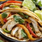 To make easy chicken fajitas, gather these key items: - 1 lb (450g) boneless, skinless chicken breasts, thinly sliced - 1 bell pepper (red, yellow, or green), sliced - 1 medium onion, sliced - 3 cloves garlic, minced - 4-6 small flour tortillas These main ingredients give your fajitas a great base. The chicken provides protein, while the peppers and onion add color and crunch. Spices make your chicken fajitas burst with flavor. Here’s what you need: - 2 tablespoons olive oil - 1 tablespoon chili powder - 1 teaspoon cumin - 1 teaspoon paprika - ½ teaspoon salt - ½ teaspoon black pepper These spices enhance the taste of the chicken and vegetables. They create a warm, inviting flavor that makes your meal special. Add some fun to your fajitas with these garnishes and sides: - Fresh cilantro, for garnish - Lime wedges, for serving These extras give your fajitas a fresh twist. A squeeze of lime brightens up the dish, and cilantro adds a pop of color. For the full recipe, check out the complete guide. To start, grab your chicken breasts. Cut them into thin slices. This helps them cook evenly. Next, take a medium bowl and add your chicken. Sprinkle in the chili powder, cumin, paprika, salt, and black pepper. Mix it well until each piece of chicken is coated. This step packs the chicken with flavor. Now, slice your bell pepper and onion. Try to keep the pieces about the same size. This way, they cook at the same time. Heat a large skillet over medium-high heat. Pour in one tablespoon of olive oil. When the oil is hot, add the seasoned chicken. Cook it for about 5-7 minutes. Stir occasionally, so it cooks evenly. The chicken should turn golden brown and no longer be pink. This means it's cooked through. Once done, remove the chicken from the skillet and set it aside. In the same skillet, add the other tablespoon of olive oil. Now, toss in the sliced onion and bell pepper. Sauté them for about 4-5 minutes. You want them tender and slightly charred for extra flavor. After that, add the minced garlic and return the chicken to the skillet. Stir everything together and cook for 2-3 more minutes. This allows all the flavors to combine beautifully. Now, your chicken fajitas are ready to enjoy! Check out the Full Recipe for more details. To keep your chicken juicy, choose thin slices. Thin pieces cook fast and stay moist. Marinate the chicken for at least 15 minutes. This helps the flavors soak in. Use a mix of olive oil and spices for the marinade. When cooking, don’t overdo it. Cook just until the chicken is no longer pink. This keeps it tender and juicy. Start with a hot skillet. Heat your pan before adding oil. This helps veggies cook well and prevents sticking. Cut your peppers and onions into even pieces. This ensures they cook at the same rate. Stir them often, but let them sit for a moment to get a nice char. This adds great flavor. Aim for vibrant colors; they should be soft but still crunchy. Warm your tortillas before serving. You can do this in a skillet or microwave. Fill each tortilla with the chicken and veggies. Top with fresh cilantro for a bright touch. Squeeze some lime juice on top for a zesty kick. You can also add salsa, guacamole, or sour cream. These toppings add creaminess and extra flavor. For a fun twist, serve with rice or beans on the side. For the full recipe, check the details above. {{image_2}} You can make a tasty vegetarian version of fajitas using tofu. Choose firm tofu for the best results. Press the tofu to remove extra water. Cut it into thin strips. Marinate it like you would with chicken, using the same spices. Cook it in a hot skillet until golden brown. This way, you get a nice texture and flavor. Serve it just like traditional chicken fajitas, and enjoy the plant-based goodness. If you prefer beef or shrimp, you can switch the protein easily. For beef, use flank steak or sirloin. Slice it thinly against the grain for tenderness. Season it with the same spices as the chicken. For shrimp, use large, raw shrimp. Cook them until they turn pink and firm. Both options add a new twist to your fajitas. The key is to adjust cooking times to ensure everything is perfectly cooked. You can also change up the flavor by adding new spices. Try adding oregano for an earthy taste or cayenne pepper for heat. A dash of lime juice can brighten the dish, too. Experiment with smoked paprika for a deeper flavor. You can also add fresh herbs like cilantro or parsley. These small changes can make your fajitas exciting and unique. Don’t hesitate to be creative and find your favorite combination! For the complete recipe, check out the [Full Recipe]. To keep your leftover fajitas tasty, store them in an airtight container. Make sure to let them cool first. Place the chicken and veggies in one container. Keep the tortillas in a separate bag or container. This keeps everything fresh and prevents sogginess. Store your fajitas in the fridge for up to three days. When you are ready to enjoy your fajitas again, reheating is key. I like to use a skillet for the best results. Heat a small amount of oil over medium heat. Add the chicken and veggies to the skillet. Cook for about 4-5 minutes, stirring often. This helps the flavors come back to life. You can also use a microwave. Heat in short bursts to avoid drying them out. If you want to save your fajitas for a later date, freezing works great. Allow the chicken and veggies to cool completely. Place them in a freezer-safe bag or container. Remove as much air as possible to prevent freezer burn. You can freeze them for up to three months. When ready to eat, thaw in the fridge overnight. Then, heat them up as mentioned before. For the tortillas, wrap them in foil and freeze separately. This keeps them soft and fresh. Check out the Full Recipe for more details! The best tortilla for chicken fajitas is a small flour tortilla. Flour tortillas are soft and flexible, making them easy to fill and roll. They have a nice, chewy texture that pairs well with the chicken and veggies. You can also use corn tortillas if you prefer a gluten-free option. Just remember, corn tortillas can break more easily, so handle them gently. Yes, you can make chicken fajitas in advance. Cook the chicken and vegetables, then store them in the fridge. They will stay fresh for up to three days. When you're ready to eat, just warm them up in a skillet. You can also prepare the spice mix ahead of time. This saves you time on busy days. Just make sure to warm the tortillas right before serving for the best taste. These chicken fajitas are mild to medium in spice. The chili powder adds warmth, but it's not overpowering. If you like more heat, you can add jalapeños or a pinch of cayenne pepper. For less spice, reduce the chili powder. Adjusting the spice level makes it easy to suit your taste. Enjoy the flavor without the burn! You now have all the tools to make easy chicken fajitas. We covered the key ingredients, spices, and steps to prepare this dish. I shared tips to ensure juicy chicken and vibrant veggies. You also learned about fun variations, storage, and answers to common questions. Enjoy creating delicious fajitas that everyone will love. Your culinary skills will shine with this simple recipe. Happy cooking!