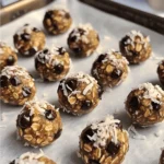- 1 cup rolled oats - ½ cup natural peanut butter - ¼ cup honey or maple syrup - ½ cup dark chocolate chips - ¼ cup ground flaxseed - ½ teaspoon vanilla extract - ¼ teaspoon sea salt - Optional: ¼ cup shredded coconut The ingredients for Chocolate Peanut Butter Energy Bites are simple and nutritious. Rolled oats provide a great base, giving you energy. Natural peanut butter adds creaminess and healthy fats. Honey or maple syrup gives sweetness and helps bind the bites. Dark chocolate chips add a fun touch of flavor. Ground flaxseed boosts fiber and omega-3s. A splash of vanilla extract enhances taste, while sea salt balances the sweetness. If you want, add shredded coconut for extra texture and flavor. These energy bites are not just tasty; they are also good for you. They are energy-packed snacks that can fuel your day. The healthy fats from peanut butter keep you full longer. Fiber-rich ingredients like oats and flaxseed support digestion. This makes them a smart choice for both kids and adults. To make these bites, you will need a few tools. Mixing bowls help combine the ingredients well. Parchment paper makes cleaning up easier and prevents sticking. Measuring cups and spoons ensure you get the right amounts for each ingredient. With these tools, you’ll whip up these bites in no time. For the full recipe, check out the complete guide on how to make these delicious snacks. - Step 1: Combine dry ingredients Start by taking a large mixing bowl. Add the rolled oats, ground flaxseed, and sea salt. Mix these dry ingredients until they blend well. This step helps ensure an even flavor and texture. - Step 2: Mix wet ingredients In a different bowl, combine the natural peanut butter, honey or maple syrup, and vanilla extract. Stir until the mixture is smooth. This blend adds sweetness and creaminess to your bites. - Step 3: Combine both mixtures Pour the wet mixture into the bowl with the dry ingredients. Stir well until everything is coated. You want to see all the oats and flaxseed covered in that creamy goodness. - Size and shaping tips Using your hands, grab a small amount of the mixture. Form it into a ball about 1 inch in diameter. This size is perfect for snacking. Make sure they are all roughly the same size for even cooking. - Placement on baking sheet Place the shaped bites on a parchment-lined baking sheet. Make sure to leave some space between them. This helps them chill and firm up without sticking together. - Importance of refrigeration Chilling the bites is key. It helps them hold their shape and improves the texture. The cold makes them firmer and easier to eat. - Recommended chilling time Refrigerate the bites for at least 30 minutes. This time allows them to become perfectly set. After chilling, you can store them in an airtight container. They will stay fresh for up to a week. Enjoy your tasty snack! To make the best energy bites, focus on the mixture's consistency. It should be sticky but not too wet. If it's too dry, add a bit more peanut butter or honey. This helps the bites hold together. You can also adjust the sweetness to your taste. If you like them sweeter, add more honey or maple syrup. Start with a small amount and taste as you go. This way, you get the perfect flavor you want. One big mistake is overmixing the ingredients. When you overmix, the bites can become tough. Just mix until all the ingredients combine well. Another common error is not chilling them long enough. The bites need time to firm up in the fridge. Aim for at least 30 minutes. This step is key for a better texture. These energy bites are great on their own. You can also pair them with yogurt or fresh fruit. This adds a nice balance to your snack. For a fun twist, try them with a smoothie. They make a filling side that boosts energy. Enjoy them during a hike or as a midday treat. You can find the full recipe above if you want to make your own delicious energy bites! {{image_2}} You can change the flavor of your energy bites easily. Try using different nut butters. Almond or cashew butter tastes great too. You can even blend two nut butters for a special twist. Adding spices like cinnamon or nutmeg can also elevate the flavor. A pinch of sea salt can make the chocolate taste richer. If you want a vegan option, use maple syrup instead of honey. It works just as well and keeps the bites sweet. For a gluten-free choice, ensure you pick certified gluten-free oats. This way, everyone can enjoy these tasty snacks. Feel free to add your favorite mix-ins. Chopped nuts, seeds, or dried fruits add texture and flavor. Try cranberries, almonds, or pumpkin seeds. For a protein boost, mix in protein powder. It helps keep you full longer and adds extra nutrition. Store your chocolate peanut butter energy bites in an airtight container. This keeps them fresh and tasty. I recommend using a container that seals well. You can also use glass jars. Place them in the fridge after you make them. The cool air helps them stay firm. These bites last about a week in the fridge. If you want to keep them longer, freezing is a great option. They can stay good in the freezer for up to three months. Just make sure to wrap them well. Use plastic wrap or freezer bags to avoid freezer burn. Check for any signs of spoilage. If the bites smell bad or look dry, it’s time to toss them. You can also do a taste test. If they taste off or not sweet, it's best to discard them. Always trust your senses; they are your best guide. Chocolate peanut butter energy bites stay fresh for up to a week. Store them in an airtight container in the fridge. If you want them to last longer, you can freeze them. They freeze well for about three months. Just remember to thaw them in the fridge before snacking. Yes, you can make these bites nut-free! Use sun butter or soy nut butter instead of peanut butter. These options still give a creamy texture. You can also try using tahini, which is made from sesame seeds. Just keep in mind that the flavor will change a bit. You can mix in different flavors and textures! Try adding dried fruits like raisins or cranberries. Seeds like chia or pumpkin seeds work well too. For a fun twist, add spices like cinnamon or cocoa powder. You can even swap dark chocolate chips for white chocolate or butterscotch chips. Absolutely! Kids can help with many steps. They can mix the dry and wet ingredients together. Forming the bites into balls is fun for them too. Just be sure to supervise when using a knife or mixing bowl. It’s a great way to bond and teach them about cooking! In this blog post, we explored how to make delicious chocolate peanut butter energy bites. We covered essential ingredients, their nutritional benefits, and the tools you need. I shared easy steps for preparation and tips for perfecting your bites. Remember to customize them with different flavors and ingredients. Store them right for freshness. With these tips, you can create a healthy snack that fuels your day. Enjoy making and sharing these tasty bites with family and friends!