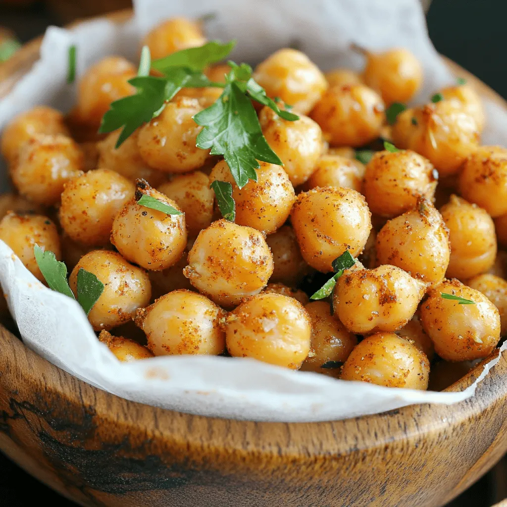 Crispy Baked Chickpeas Flavorful and Healthy Snack
