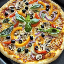 To make a tasty veggie pizza, you need some key ingredients. Here’s what you need: - 2 cups all-purpose flour - 1 packet (2 ¼ teaspoons) active dry yeast - ¾ cup warm water (110°F/45°C) - 1 tablespoon olive oil - 1 teaspoon sugar - ½ teaspoon salt - 1 cup pizza sauce - 1 cup shredded mozzarella cheese These ingredients create a soft and chewy crust, perfect for holding all your toppings. Choosing the right toppings makes your pizza shine. Here are some great veggie options: - ½ cup sliced bell peppers (mixed colors) - ½ cup sliced red onions - ½ cup sliced mushrooms - ½ cup black olives, sliced Feel free to mix and match your favorites! You can also add spinach, zucchini, or artichokes for extra flavor. Adding garnishes and seasonings can take your pizza to the next level. Here are some ideas: - 1 teaspoon Italian seasoning - Fresh basil leaves for garnish (optional) Sprinkling Italian seasoning brings an aromatic touch. Fresh basil adds color and flavor just before serving. For the full recipe, check the [Full Recipe]. Enjoy making your delicious veggie pizza! To start, you need to make the dough. In a small bowl, mix warm water, sugar, and active dry yeast. Let it sit for about 5-10 minutes. You will see bubbles form on the top. This shows the yeast is alive. Next, in a large bowl, combine flour and salt. Make a well in the center and add the yeast mixture and olive oil. Stir until a soft dough forms. Now it's time to shape the pizza. Sprinkle some flour on your surface. Turn the dough out onto that floured surface. Knead it for about 5-7 minutes. You want the dough to be smooth and elastic. Once it feels right, place it in a greased bowl. Cover it with a kitchen towel and let it rise in a warm spot. This should take about 1 hour or until it doubles in size. After it rises, punch it down. Roll it out into a 12-inch circle or rectangle to fit your baking sheet or pizza stone. Preheat your oven to 475°F (245°C). Once your pizza is shaped, place it on your baking sheet or stone. Spread the pizza sauce evenly over the base. Leave a small border around the edges. Next, sprinkle mozzarella cheese on top. Add the sliced bell peppers, red onions, mushrooms, and black olives. Finish with a sprinkle of Italian seasoning. Bake the pizza in the preheated oven for 12-15 minutes. You want the crust to be golden and the cheese bubbly. When done, let it cool for a few minutes. Then, slice and enjoy! You can find the full recipe above if you want to refer back. To make a great crust, focus on the dough. Use cold water instead of warm water for a flakier texture. Knead the dough well, as this builds gluten and helps it rise. Let it rest for at least an hour. This resting time allows the gluten to relax, making it easier to roll out. You can boost your pizza’s flavor in many ways. Try adding fresh herbs like oregano or thyme directly into the dough. Use a mix of cheeses for depth. A blend of mozzarella and provolone works well. For a spicy kick, sprinkle some crushed red pepper on top. You can also add a drizzle of olive oil before baking for richness. Baking time and temperature are key. Preheat your oven to 475°F (245°C) for a crispy crust. Place your pizza in the center of the oven for even cooking. Bake for 12-15 minutes, but keep an eye on it. The cheese should be bubbly and golden. If the edges brown too quickly, cover them lightly with aluminum foil. These tips can help you create a delicious veggie pizza that impresses everyone. For the complete process, check the Full Recipe. {{image_2}} You can enjoy veggie pizza even if you avoid gluten. Start with gluten-free flour. Many brands offer a mix that works well. You can also use cauliflower crust or chickpea flour. Both options taste great and are easy to make. Just follow the same steps for the dough. Mix and match toppings to find your favorite. Here are some ideas: - Spinach and feta for a Greek twist - Artichokes and sun-dried tomatoes for a Mediterranean vibe - Pesto and goat cheese for a rich flavor - Zucchini and fresh herbs for a light option Feel free to get creative! The more colors you add, the better it looks and tastes. While pizza sauce is classic, you can try other sauces too. Here are some fun ideas: - Pesto for a fresh, herby taste - Barbecue sauce for a smoky flavor - Alfredo sauce for a creamy base - Hummus for a unique, healthy twist Each sauce gives your pizza a new flavor. Experiment with these options to keep things exciting. For the full recipe, check out the Delicious Veggie Pizza section. You can store leftover veggie pizza in a few easy steps. First, let the pizza cool down. Then, wrap each slice in plastic wrap or foil. You can also use an airtight container. Store it in the fridge for up to three days. This keeps the pizza fresh and tasty. To reheat your leftover veggie pizza, you have a few options. The oven works best for crispiness. Preheat your oven to 375°F (190°C). Place the pizza on a baking sheet. Heat it for about 10 to 15 minutes. This way, the crust stays crunchy. You can also use a microwave for quick heating. Place a slice on a microwave-safe plate. Heat for about 30 seconds. But, the crust may get soft. If you want to keep the crunch, stick with the oven. Freezing veggie pizza is a great way to save it for later. First, let the pizza cool completely. Then, wrap each slice tightly in plastic wrap. You can also use freezer bags. Make sure to remove as much air as possible. Label the bags with the date. This way, you’ll know how long it has been in the freezer. You can freeze the pizza for up to two months. When you are ready to eat, just thaw it in the fridge overnight. Then, reheat as mentioned earlier. Enjoy your frozen veggie pizza just like fresh! To make the dough rise faster, you can use warm water. The water should be around 110°F (45°C). This warmth helps the yeast work better. You can also place the bowl in a warm spot, like near a sunny window or on top of a warm stove. A good tip is to cover the bowl with a towel. This keeps the heat in and helps the dough rise faster. The best veggies for veggie pizza include: - Bell peppers (mixed colors) - Red onions - Mushrooms - Black olives - Spinach - Zucchini - Artichokes These veggies add great flavor and color. You can mix and match your favorites. Use fresh veggies for the best taste. Each veggie brings its own unique flavor, making your pizza more exciting. Yes, you can use store-bought dough for this recipe. It saves time and is still tasty. Just follow the package instructions for rolling and baking. This option works great for busy days. You can still add all your favorite toppings. Store-bought dough makes it easy to enjoy a delicious veggie pizza at home. For detailed steps, check out the Full Recipe. Making veggie pizza is fun and easy. We discussed the key ingredients, like dough and toppings. You learned to prepare, roll, and bake your pizza to perfection. I shared tips for a flaky crust and tasty flavors. We also explored fun variations, like gluten-free options and different sauces. Finally, you now know how to store and reheat leftovers easily. Enjoy creating your perfect veggie pizza and share it with friends and family!