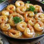 - 1 pound large shrimp, peeled and deveined - 4 tablespoons unsalted butter - 2 tablespoons honey - 4 cloves garlic, minced - 2 tablespoons low sodium soy sauce - 1 tablespoon lemon juice - 1 teaspoon red pepper flakes (optional) - Salt and pepper to taste - Chopped fresh parsley for garnish - Calories per serving: About 250 - Macronutrient breakdown: - Carbohydrates: 10g - Fats: 16g - Proteins: 21g - Possible allergens: Shellfish, soy sauce This meal is simple, tasty, and quick to make. You can whip it up in just 15 minutes! The shrimp becomes sweet and savory from honey and soy sauce. Garlic adds a lovely aroma. Each bite is a burst of flavor. You get protein and healthy fats too. The dish is not only delicious but also easy to adjust for your taste. Use less honey if you want it less sweet. Add more red pepper flakes for extra heat. To start, you need to prep your shrimp. Rinse the shrimp under cold water. Remove the shell and the tail. Next, use a small knife to make a shallow cut along the back. This helps you see and remove the dark vein inside. Rinse the shrimp again to get rid of any debris. For measuring your ingredients, use measuring spoons for liquids like honey and soy sauce. For solid ingredients, like butter, use a kitchen scale if you have one. This helps you get the right amounts and keeps your dish balanced. First, melt the butter in a large skillet over medium heat. Wait until it starts to bubble. Then, add the minced garlic and stir it for 1-2 minutes. You want the garlic to smell good but not brown. Next, make the honey garlic sauce. Stir in the honey, soy sauce, and lemon juice. Mix it well until smooth. Now, add the shrimp to the skillet. Make sure they are all coated with the sauce. Cook the shrimp for 2-3 minutes on one side. Flip them over and cook for another 2-3 minutes. They are done when they turn pink and opaque. Season with salt, pepper, and red pepper flakes if you like heat. Honey Garlic Butter Shrimp pairs well with rice or steamed vegetables. You can also serve it with a fresh salad for a light meal. For plating, use a large, shallow bowl. Place the shrimp in the center and drizzle some sauce on top. Garnish with chopped parsley for a pop of color. This makes your dish look fancy and inviting. For the complete instructions, check out the Full Recipe. To perfect the sweetness, add more honey bit by bit. If you want more salt, use soy sauce. For a thicker sauce, let it cook longer on low heat. This allows the sauce to reduce and become rich. Stir well to mix all flavors together. Use a non-stick or cast-iron skillet for best results. These types help the shrimp cook evenly. Set your heat to medium. This ensures the butter melts but doesn't burn. A steady heat cooks shrimp just right without drying them out. Do not overcook shrimp. They can become tough and rubbery if cooked too long. Cook them until they are pink and opaque, about 4-6 minutes total. Also, always measure your sauce ingredients. Skipping this can lead to an unbalanced flavor in your dish. {{image_2}} You can swap honey for maple syrup or agave. These options work well in the sauce. If you want to try something different, use chicken or tofu instead of shrimp. Both cook nicely in the honey garlic sauce. For a zesty twist, add lime or orange juice. The citrus brightens the dish. You can also mix in ginger or sesame oil for extra depth. These spices will add layers of flavor that make each bite exciting. You can serve this dish over rice or noodles. This adds heartiness and helps soak up the sauce. If you want to include veggies, try adding bell peppers or snap peas. They add color and nutrition, making the meal even better. For the complete recipe, check out the Full Recipe. To keep your Honey Garlic Butter Shrimp fresh, store it in an airtight container. This helps lock in flavors and moisture. Place the container in the fridge within two hours of cooking. The dish stays good for up to three days. If you want to enjoy it later, make sure to label the container with the date. Reheat shrimp gently to prevent overcooking. The best method is using a skillet on low heat. Add a splash of water or broth to keep it moist. Stir occasionally until heated through. Aim for a serving temperature of 145°F for safety and taste. Yes, you can freeze Honey Garlic Butter Shrimp! Place it in a freezer-safe bag or container. Remove as much air as possible to prevent freezer burn. It can last for up to three months. When you're ready to eat, thaw it overnight in the fridge. Reheat using a skillet for the best results. Cooking shrimp takes about 4 to 6 minutes. The time depends on their size. For large shrimp, cook them for 2 to 3 minutes on each side. They turn pink and opaque when done. Overcooking makes shrimp tough, so keep an eye on them! Yes, you can prep this dish a bit early! Peel and devein the shrimp in advance. You can also mix the sauce and store it in the fridge. Just cook the shrimp and sauce together when you're ready to eat. This makes dinner quick and easy. Several sides pair well with this dish. Here are some popular options: - Steamed rice - Garlic bread - Roasted vegetables - Salad with fresh greens These sides balance the sweet and savory flavors of the shrimp. For a detailed guide, check out the [Full Recipe] for Honey Garlic Butter Shrimp. This recipe will help you create a tasty meal with ease! In this post, we explored making Honey Garlic Butter Shrimp with easy steps and tips. We covered main and additional ingredients, cooking techniques, and helpful variations. Remember, perfect shrimp should be tender, not overcooked. Feel free to swap ingredients to match your taste. Store any leftovers properly, and enjoy the meal later. Cooking shrimp can be simple and fun. I hope this guide inspires you to try this dish and impress yourself or your guests. Happy cooking!