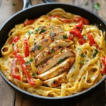 To make Creamy Cajun Chicken Pasta, you need a few simple ingredients. Here is the list: - Chicken: 2 boneless, skinless chicken breasts, sliced - Pasta: 8 oz fettuccine or penne pasta - Seasoning: 1 tablespoon Cajun seasoning - Cooking Oil: 2 tablespoons olive oil - Vegetables: 1 small onion (diced), 1 red bell pepper (sliced), 3 cloves garlic (minced) - Sauce Components: 1 cup heavy cream, 1 cup chicken broth, ½ cup grated Parmesan cheese - Seasoning: Salt and pepper to taste - Garnish: Fresh parsley (chopped) These ingredients come together to create a dish full of flavor. The Cajun seasoning adds a nice kick. The heavy cream makes the sauce rich and smooth. Fresh parsley on top gives it a bright finish. For the full recipe, check out the details in the recipe section. Start by boiling water in a large pot. Add a pinch of salt to the water. Once it boils, add the pasta. Stir it to keep it from sticking. Cook the pasta until it's al dente. This means it should be firm but not hard when bitten. Check the package for the exact time. When it's ready, drain the pasta in a colander. Remember to save about half a cup of pasta water. This water helps the sauce stick later. Take your sliced chicken breasts and coat them with Cajun seasoning. Make sure every piece is covered well. This gives the chicken that bold flavor. Heat olive oil in a large skillet over medium-high heat. Add the chicken to the pan. Cook it for about 5 to 7 minutes. You want it to turn golden brown and be fully cooked. Once done, remove the chicken from the skillet and set it aside. In the same skillet, add the diced onion and sliced red bell pepper. Sauté them for 3 to 4 minutes, until they soften. Then, add the minced garlic and cook for another minute. The garlic should smell great. Next, pour in the chicken broth. Bring it to a gentle simmer. Scrape the brown bits from the skillet to add flavor. Reduce the heat to low and stir in the heavy cream. Let it simmer for 2 to 3 minutes. The sauce will thicken a bit. Add the cooked chicken back to the skillet, along with the pasta. Toss everything together. If the sauce seems too thick, add some of the reserved pasta water. Finally, mix in the grated Parmesan cheese. Season with salt and pepper to taste. This creamy Cajun chicken pasta is now ready to serve! For the full recipe, check out the details above. To make your chicken tender, avoid cooking it too long. Aim for a golden brown color, about 5–7 minutes. Let it rest after cooking to keep it juicy. For perfect pasta and sauce, cook the pasta until it’s al dente. This means it should still have a slight bite. As you mix in the sauce, use the reserved pasta water to adjust the thickness. This simple trick makes your dish creamy and delicious. Pair your creamy Cajun chicken pasta with a fresh salad. A simple green salad with vinaigrette works well. You can also serve it with garlic bread for a tasty side. When it comes to drinks, a chilled white wine is a great match. Look for a Sauvignon Blanc or a light Chardonnay. These wines complement the spices in the dish. One common mistake is overcooking the chicken. This can make it dry and tough. Keep an eye on the time and check for doneness. Another mistake is skipping the reserved pasta water. This water helps to bring the sauce together. Adding it makes your dish creamy and helps everything stick together nicely. {{image_2}} You can switch up the protein in this dish. Try shrimp, sausage, or even tofu. Each option brings its own flavor. Shrimp cook quickly, while sausage adds a hearty bite. Tofu makes it plant-based. For pasta, use gluten-free options if needed. There are many types to choose from. Rice or chickpea pasta works great. These alternatives keep the dish tasty and satisfying. Adding vegetables is an easy way to boost flavor and nutrition. Spinach adds a fresh taste, while mushrooms provide umami. You can mix and match based on what you have. Adjust the spice level to suit your taste. Want more heat? Add extra Cajun seasoning or red pepper flakes. Prefer milder flavors? Use less seasoning and add herbs instead. You can change the creaminess of your sauce. If you like it rich, keep the heavy cream as is. For a lighter dish, reduce the cream amount. Lighter milk or cream alternatives can work too. Try using half-and-half or even coconut milk. These options can still give you a creamy texture while cutting fat. To keep your creamy Cajun chicken pasta fresh, store it in an airtight container. Place it in the fridge as soon as it cools. This dish lasts for about 3 to 4 days. Always check for any off smells or signs of spoilage before eating. For the best texture, reheat your pasta in a skillet over medium heat. Add a splash of chicken broth or heavy cream to keep it creamy. Stir often to prevent sticking. You can also use a microwave, but cover it to keep moisture in. Before serving, add a little fresh parsley for a pop of flavor. If you want to freeze your creamy Cajun chicken pasta, follow these steps: First, let it cool completely. Then, place it in a freezer-safe container or bag. This dish can be frozen for up to 2 months. To thaw, place it in the fridge overnight. Reheat slowly on the stove to maintain the texture. Avoid freezing if possible, as the cream may change texture when thawed. Cajun cuisine comes from the Acadian people in Louisiana. They mixed French cooking with local ingredients. Cajun food is known for its bold flavors and spices. Cajun Chicken Pasta blends this style with creamy pasta dishes. This dish reflects the heart of Cajun culture, using fresh, hearty ingredients. Yes, you can prepare this dish ahead. Cook the chicken and pasta, then store separately. This keeps the pasta from getting mushy. When ready to eat, simply combine and heat. You can also make the sauce in advance. Just store it in the fridge and warm it up when needed. To add more heat, use more Cajun seasoning. You can also try adding cayenne pepper. For an extra kick, toss in some chopped jalapeños. Red pepper flakes are another good option. Adjust the spice to your taste for a zesty experience. Absolutely! Creamy Cajun Chicken Pasta is great for meal prep. Divide the dish into containers for easy meals. It keeps well in the fridge for about 3 days. Reheat in the microwave or on the stove. This makes busy weeknights easier and tastier. This dish pairs well with several sides. A fresh green salad brightens up the meal. Garlic bread is also a popular choice. You might enjoy serving it with steamed veggies. Corn on the cob adds a fun twist too. Yes, you can easily make this recipe vegetarian. Swap the chicken for sautéed mushrooms or tofu. You can also use chickpeas for added protein. Use vegetable broth instead of chicken broth. This keeps all the creamy goodness while being meat-free. For the full recipe, check out the earlier sections. Cajun chicken pasta blends flavor and comfort, making it a favorite dish. We explored the ingredients, cooking steps, and tips to ensure perfection. Pay attention to chicken cooking times and pasta textures for the best results. Don't forget to experiment with variations and flavors based on your taste. If you follow these guidelines, your meal will impress everyone. Remember, this recipe is not just a dish—it's an experience. Enjoy every bite of your tasty creation!