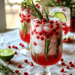 To craft a delightful Pomegranate Rosemary Cooler, you need a few essential items. Here’s what you’ll need: - 1 cup pomegranate juice (freshly squeezed if possible) - 2 cups sparkling water or club soda - 1 tablespoon fresh rosemary leaves, plus extra for garnish - 2 tablespoons honey or agave syrup (adjust to taste) - Juice of 1 lime - Ice cubes - Pomegranate seeds for garnish These simple ingredients come together to create a refreshing drink that bursts with flavor. The pomegranate juice gives it a sweet and tangy taste. The rosemary adds a fragrant touch, making it unique. You can add a few extra touches to make your cooler even better. Here are some ideas: - A slice of lime on the rim of the glass - A sprig of mint for a fresh look - A few berries for added color and flavor These garnishes not only look pretty but also enhance the drink's flavor. Feel free to mix and match! Using the right tools makes the process easier. Here’s what you need: - A small saucepan for heating the syrup - A strainer to separate the rosemary from the syrup - A pitcher for mixing and serving - Glasses for the cooler Having these tools ready will help you make your Pomegranate Rosemary Cooler smoothly. Enjoy the process and have fun! To make the syrup, start by gathering your ingredients. You will need 1 cup of pomegranate juice, 2 tablespoons of honey or agave syrup, and 1 tablespoon of fresh rosemary leaves. 1. In a small saucepan, mix the pomegranate juice, honey, and rosemary. 2. Heat this mix over low heat. Stir it gently. You want the honey to dissolve, but do not let it boil. 3. Once warm, remove the saucepan from the heat. Let it steep for 10 to 15 minutes. This time allows the rosemary flavor to blend in. 4. After steeping, strain the syrup into a pitcher. Discard the rosemary leaves. With your syrup ready, it's time to put your cooler together. 1. Add the juice of 1 lime to the strained syrup and stir well. 2. Fill each glass with ice cubes. 3. Pour the pomegranate and lime mixture over the ice until the glass is half full. 4. Top each glass with 2 cups of sparkling water or club soda. Stir gently to mix. Presentation is key to a great drink. Here are some fun tips: - Garnish each drink with a sprig of fresh rosemary. - Add a sprinkle of pomegranate seeds for color and flair. - Serve the cooler in clear glasses to show off its vibrant color. This drink looks as good as it tastes! Enjoy your refreshing Pomegranate Rosemary Cooler. You can find the full recipe for more detailed instructions. To make your Pomegranate Rosemary Cooler pop, focus on fresh ingredients. Use real pomegranate juice if you can. It has a brighter taste than bottled juice. Fresh rosemary gives a stronger flavor too. You can also add a splash of lime juice for a zesty kick. If you want, try adding a few fresh mint leaves. They pair well with both pomegranate and rosemary. One common mistake is using too much sweetener. Start with less honey or agave syrup. You can always add more if needed. Another error is not letting the rosemary steep long enough. This step is vital for getting that great flavor. Don’t skip the straining part. It keeps your drink smooth and free from bits of herbs. Serve the cooler over ice to keep it refreshing. Use big ice cubes to slow down melting. This helps your drink stay cold longer. For a fancy touch, chill the glasses in the freezer before serving. Garnish with rosemary sprigs and pomegranate seeds. They not only look nice but also enhance the flavor. For an extra twist, consider adding colorful straws or drink stirrers. {{image_2}} You can make your Pomegranate Rosemary Cooler unique with simple twists. One idea is to add fresh fruit. Try slices of orange or fresh berries. They add color and taste. You can also swap the rosemary for mint. Mint gives a cool flavor that pairs well with pomegranate. Another fun twist is to add ginger. You can use ginger juice or fresh ginger slices. This gives a spicy kick that brightens the drink. For a touch of warmth, add a cinnamon stick as a stirrer. You have many options for sweeteners in this drink. If you want a different taste, try maple syrup or coconut sugar. Both give a unique sweetness. You can also use stevia if you want a low-calorie option. For flavor, consider adding some fresh citrus zest. Lemon or lime zest adds a bright touch. You can also try a splash of flavored sparkling water. This can enhance the drink and keep it refreshing. Change your Pomegranate Rosemary Cooler with the seasons. In summer, add fresh berries like strawberries or blueberries. They make the drink fruity and fun. For fall, try adding apple juice. It gives a warm, cozy flavor. During the winter holidays, you could add a splash of cranberry juice. This gives a festive look and taste. Use rosemary sprigs as a garnish for a beautiful touch. Try these ideas to make your cooler stand out. For the complete recipe, check out the Full Recipe section. Enjoy creating your own version! If you have leftover Pomegranate Rosemary Cooler, store it in the fridge. Use a sealed container to keep it fresh. This drink tastes best cold, so make sure to chill it well. Avoid letting it sit out for too long. For the best taste, consume it within two days. To keep your ingredients fresh, store pomegranate juice in a tightly closed bottle. Place it in the fridge for up to five days. For rosemary, wrap it in a damp paper towel and put it in a plastic bag. This helps it stay fresh for about a week. If you buy fresh limes, keep them at room temperature for a week. For longer storage, place them in the fridge. The pomegranate juice lasts about five days once opened. Unopened juice can last several months. Fresh rosemary can last up to a week when stored properly. Honey or agave syrup lasts for a very long time. It doesn’t spoil easily. Lime juice should be used within a week for best flavor. Check the freshness of your ingredients before using them in your drink. The Pomegranate Rosemary Cooler is tasty and healthy. One serving has about: - 90 calories - 0 grams of fat - 22 grams of carbs - 0 grams of protein - 20% of your daily vitamin C This drink gives you hydration and antioxidants, thanks to the pomegranate juice. Yes, you can! Prepare the pomegranate syrup up to two days in advance. Store it in the fridge. When you are ready to serve, mix it with sparkling water and ice. This keeps the drink fresh and bubbly. Pomegranates are full of antioxidants. They may help reduce inflammation and improve heart health. Rosemary adds more benefits, too. It can aid digestion and boost memory. Combining these ingredients makes a refreshing drink that supports your health. In this article, we explored the Pomegranate Rosemary Cooler. We discussed the key ingredients, from the essential syrup to optional garnishes. I shared step-by-step instructions on making this drink and gave tips to enhance its flavor. You learned about fun variations and proper storage methods too. Remember, the right tools and techniques make the difference. Enjoy crafting this refreshing drink for your next gathering. Experiment with flavors, and don't be afraid to make it your own!