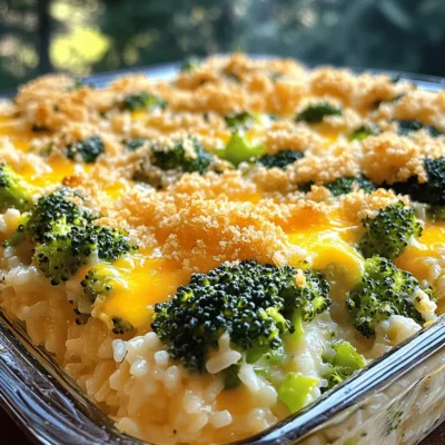 Cheesy Broccoli Rice Casserole Comfort Food Delight
