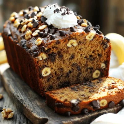 Chocolate Chip Banana Bread Easy and Tasty Recipe