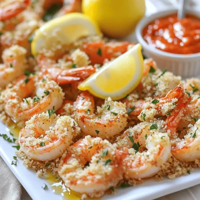 Oven Baked Crispy Garlic Shrimp Simple and Tasty Meal