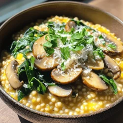 To make this creamy delight, you need a few key ingredients: - 1 cup pearl barley - 4 cups vegetable broth - 1 medium onion, finely chopped - 2 cloves garlic, minced - 1 cup mushrooms, sliced - 1 cup spinach, chopped - 1/2 cup grated Parmesan cheese - 2 tablespoons olive oil - 1 teaspoon dried thyme - 1 teaspoon dried oregano - Salt and pepper to taste - Fresh parsley, chopped for garnish These ingredients work together to create a rich, creamy texture. Pearl barley is the star, giving this dish its unique flavor and heartiness. You can switch things up based on what you like. For a richer taste, try adding more mushrooms or use a mix of wild mushrooms. If you want a pop of color and flavor, add sun-dried tomatoes or roasted red peppers. You can also swap in different greens like kale or Swiss chard for added nutrients. If you are vegan, use nutritional yeast instead of Parmesan cheese. For a gluten-free option, try using quinoa or rice instead of pearl barley. If you have a nut or dairy allergy, check the broth and cheese for any hidden ingredients. These simple swaps help you enjoy this dish while meeting your dietary needs. For the complete recipe, check out the [Full Recipe]. To start, grab your slow cooker. Add 1 cup of pearl barley and 4 cups of vegetable broth. Next, add 1 finely chopped onion and 2 minced garlic cloves. Then, toss in 1 cup of sliced mushrooms. I love using cremini for extra flavor. Sprinkle in 1 teaspoon of dried thyme and 1 teaspoon of dried oregano. Give it all a good stir to mix. Drizzle 2 tablespoons of olive oil on top. Season with salt and pepper to taste. This adds depth to your dish. Now it’s time to cook! Cover the slow cooker and set it on low for 6-7 hours. If you’re in a hurry, you can cook it on high for 3-4 hours. You’ll know it’s done when the barley is tender and creamy. This patience really pays off. In the last 30 minutes, stir in 1 cup of chopped spinach and 1/2 cup of grated Parmesan cheese. If you want a vegan option, use nutritional yeast instead. This adds richness and helps the spinach wilt perfectly. Once cooked, taste it and adjust the seasonings as needed. Serve it hot, garnished with fresh parsley. This makes your dish look great and adds a fresh flavor. For the full recipe, check out the complete guide. To get that creamy texture in your risotto, soak the pearl barley before cooking. Soaking helps the grains absorb water better. This step makes the risotto smooth and rich. Once cooked, stir in cheese and spinach. This adds creaminess and flavor. For extra creaminess, add a splash of broth while stirring. You can boost the flavor with herbs. Fresh herbs like thyme and oregano work well. You can also try adding bay leaves during cooking for a subtle flavor. Don’t forget to taste as you go. Adjust salt and pepper to suit your taste. For a kick, add a pinch of red pepper flakes. Reheating is easy and safe if done right. Use a saucepan over low heat. Add a bit of broth or water to keep it moist. Stir often to prevent sticking. If you prefer, you can use the microwave. Just cover the dish and heat in short bursts. This way, your risotto stays creamy and delicious. For the best taste, enjoy within three days. If you want to explore the full recipe, check out the [Full Recipe]. {{image_2}} You can swap out the mushrooms for other veggies. Try zucchini, asparagus, or bell peppers. Each brings a different flavor and texture. You can mix and match as you like. Just remember, the cooking times may change. Check your veggies for doneness if you make a swap. Always add a little extra seasoning to match your new choices. For a vegan twist, skip the Parmesan cheese. Use nutritional yeast instead for a cheesy taste. This makes the dish creamy and rich without dairy. You can also add more vegetables, like carrots or peas, for extra color and nutrients. The broth should be vegetable-based to keep it plant-friendly. This way, everyone can enjoy the meal. Want to add some protein? You can use chicken or tofu. If you use chicken, add diced pieces at the start. They will cook throughout the day and stay juicy. For tofu, use firm or extra-firm tofu. Cube it and add it halfway through the cooking time. This keeps the tofu from getting too soft. Both options make the dish more filling and balanced. Check out the Full Recipe for more details on how to include these proteins. After enjoying your slow cooker pearl barley risotto, store leftovers in an airtight container. Let it cool first. You can keep it in the fridge for up to three days. Label the container with the date to track freshness. You can freeze this risotto if you want to save some for later. Place cooled risotto in a freezer-safe container. It will last for about three months in the freezer. For best results, divide it into single servings. This makes reheating easier and quicker. To reheat your risotto, you can use the microwave or stovetop. If using the microwave, heat in short bursts, stirring often. This helps keep it creamy. If using the stovetop, add a splash of broth or water. Stir it gently over low heat until warm. Enjoy your creamy delight again! For the full recipe, check out the link. Pearl barley has a polished look. It cooks faster than regular barley. Regular barley, often called hulled barley, keeps its outer layer. This gives it a chewy texture and more nutrients. Pearl barley is softer and creamier, making it great for risotto. If you want a quick cook, choose pearl barley. Yes, you can! Use a pot on the stove. Start by sautéing onions and garlic in olive oil. Then, add pearl barley and broth, stirring often. Cook on low heat for about 30 to 40 minutes. Keep an eye on the liquid level. Stir until it becomes creamy. You will know when it is done by its texture. It should be soft but still slightly chewy. Taste a few grains to check. If they are tender, it’s ready. If not, let it cook a bit longer. The key is to achieve that creamy consistency. For the full recipe, check out the Slow Cooker Pearl Barley Risotto. In this article, we explored how to make delicious slow cooker pearl barley risotto. We covered essential ingredients, cooking steps, and tips for the best texture. You learned about variations and substitutes to fit your tastes and diet. Remember, achieving creamy risotto is all about technique. Use fresh herbs for flavor and store leftovers safely. With these tips, you can enjoy risotto anytime. Try new flavors and enjoy the process!