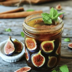 - 1 pound fresh figs - 1 cup granulated sugar - 1/4 cup fresh lemon juice - 1 teaspoon vanilla extract - 1/2 teaspoon cinnamon - 1/4 teaspoon nutmeg - A pinch of sea salt When choosing figs, look for ones that are firm but slightly soft. The color should be rich, often purple or green, depending on the variety. Avoid figs that are too mushy or have dark spots. Fresh figs should smell sweet and earthy. If you can, buy figs from a local market for the best flavor. You can add other flavors to your jam. Try using a splash of brandy for richness. If you like spice, add a pinch of ground ginger or cloves. For a citrus twist, mix in some orange zest. These options can help you create a unique taste in your French fig jam. For the full recipe, refer to the previous section. Start by washing the figs under cold water. Make sure to pat them dry. Next, remove the stems. Cut each fig into quarters. This helps the figs break down easier when cooked. In a medium-sized saucepan, combine your quartered figs, sugar, lemon juice, vanilla extract, cinnamon, nutmeg, and sea salt. Stir gently. You want all the figs to be coated evenly with the sugar and spices. This mixture will pack in flavor. Place the saucepan over medium heat. Cook for about 10 minutes. Watch as the sugar dissolves and the figs begin to release their juices. Stir occasionally. Keep an eye on it to prevent sticking. Reduce the heat to low. Let the mixture simmer for about 30 to 35 minutes. Stir frequently. The jam should thicken and become syrupy. This slow cooking brings out the fig's natural sweetness. If you want a smoother jam, grab an immersion blender. Blend until you reach your desired texture. If you like it chunky, skip this step. Both versions taste great! Once the jam reaches the right thickness, take the saucepan off the heat. Carefully ladle the hot jam into sterilized jars. Leave about 1/2 inch of space at the top. Let the jars cool to room temperature. Seal them up for storage. You can keep them in the fridge for about three weeks. Make sure to follow the Full Recipe for a complete guide! When making fig jam, some common mistakes can ruin your batch. First, don’t rush the cooking. Figs need time to break down and release their juices. If you cook them too quickly, the jam may burn. Second, avoid using under ripe figs. They lack the sweetness and flavor you want. Lastly, don’t forget to taste. Adjusting the sugar or spice can make a big difference. To achieve the perfect texture, focus on cooking time. The jam should simmer slowly, allowing it to thicken naturally. If it seems too runny, keep simmering. A quick tip: test the consistency on a cold plate. If it holds its shape, it’s ready. If not, give it a few more minutes. You can also use an immersion blender for a smoother jam if you prefer. Enhancing the flavor of your fig jam is easy. Try adding a splash of port wine or a hint of rosemary for a unique twist. A touch of citrus zest, like orange or lemon, can brighten the flavor too. Experiment with spices, such as cardamom or ginger, to create your own signature jam. Remember, the key is to balance sweetness with just the right notes of spice. For more ideas, check out the Full Recipe. {{image_2}} You can play with flavors in your fig jam. Adding spices can bring warmth. For example, try a pinch of cardamom for a unique twist. You can also use fresh herbs like rosemary or thyme. Just add a few sprigs while cooking. Remove them before jarring the jam. This brings a fresh taste that's unexpected and delightful. Figs are great, but you can mix them with other fruits. Pears add a nice texture and subtle sweetness. Apricots give a bright flavor. You can also use berries for a tangy twist. Just keep the same ratios in the recipe. This way, your jam stays balanced and tasty. Not a fan of sugar? You can use honey or maple syrup instead. Both sweeteners work well with figs. They add a unique flavor while keeping it sweet. If you want to go low-carb, try monk fruit sweetener. It can replace sugar one-to-one. This way, you can enjoy your fig jam without the extra sugar. Explore all these variations to make your French fig jam special. You can find the full recipe to guide your cooking. Once you make your French fig jam, you should store it in the fridge. Use clean, sterilized jars for the best results. Seal the jars tightly. This way, your jam can stay fresh for up to three weeks. Always label the jars with the date to track freshness. If you notice any changes in color or texture, it might be time to toss it. If you want to keep your jam longer, consider canning it. To do this, you will need to process your jars in a water bath. First, fill a big pot with water and bring it to a boil. Place the filled jars into the pot, making sure the water covers the jars by at least an inch. Boil them for 10 minutes. This method can help your jam last for up to a year if stored in a cool, dark place. Knowing how to spot spoiled jam is key. If you see mold on top, throw it away. If the jam smells off or has a strange color, it's best to discard it too. A change in texture may also indicate spoilage. Always trust your senses. If it looks or smells bad, do not taste it. Stay safe and enjoy your jam! Homemade French Fig Jam lasts about three weeks in the fridge. Store it in a sealed jar. If you process it in a water bath, it can last for up to a year. Always check for mold before using. You can use dried figs, but the jam will taste different. Dried figs are sweeter and have less water. Use about 1 cup of chopped dried figs. You may need to add more water to help them cook down. Serve French Fig Jam with cheese, toast, or yogurt. It pairs well with goat cheese or brie. You can also use it in baking or drizzled over desserts. You can buy French Fig Jam at specialty food stores or online. Look for artisanal brands for the best taste. Many local farmers' markets may also sell homemade jams. To adjust sweetness, add more sugar if it's too tart. If it’s too sweet, add a bit more lemon juice. Always taste as you go to find the right balance. You can find the Full Recipe in the previous section. In this post, we covered how to make French Fig Jam with fresh figs and simple ingredients. You learned how to select figs, avoid common mistakes, and enhance flavor. Remember to store your jam properly for the best taste. Trying different fruits and flavors can make this recipe your own. Enjoy your homemade jam on toast or with cheese. Dive into this fun cooking project, and you’ll impress everyone with your tasty treat!