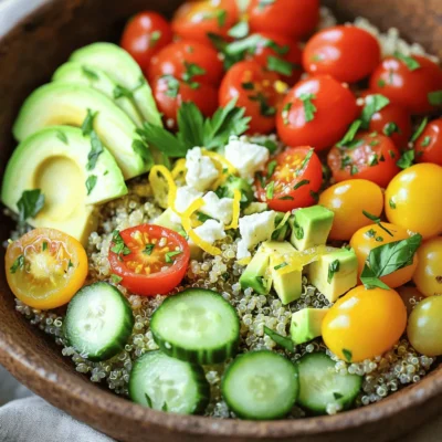 Easy Dinner Recipe Zesty Lemon Herb Quinoa Bowl