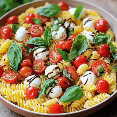 Caprese Pasta Salad Fresh and Flavorful Side Dish