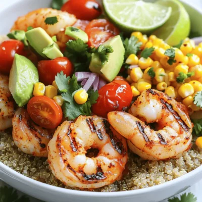 Grilled Shrimp Bowl with Avocado and Corn Salsa Delight