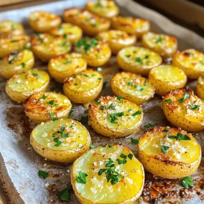 Garlic Parmesan Roasted Potatoes Crispy and Tasty Dish