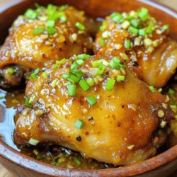 - Chicken thighs (boneless and skinless) - All-purpose flour and cornstarch - Honey, soy sauce, and garlic for the sauce - Baking powder, garlic powder, and onion powder - Salt and pepper to taste - Freshly grated ginger and sesame oil - Green onions for garnish When making Crispy Honey Garlic Chicken, start with the main ingredients. Chicken thighs give great flavor and juiciness. You want them boneless and skinless for easy cooking. The flour and cornstarch mix gives the chicken a nice crunch. For the sauce, honey brings sweetness. Soy sauce adds a savory kick, and garlic gives it that yummy aroma. Now, let’s talk about seasonings. Baking powder helps the coating puff up. Garlic powder and onion powder add depth. Don’t forget salt and pepper! They make everything taste better. If you want to elevate your dish, consider optional garnishes. Freshly grated ginger adds warmth. A drizzle of sesame oil enhances the flavor too. Finally, chopped green onions make a bright and fresh garnish. You can find the full recipe for Crispy Honey Garlic Chicken in the main article. Start by cutting the chicken thighs into bite-sized pieces. This helps them cook evenly. Next, mix the dry ingredients for the coating. In a bowl, combine the flour, cornstarch, baking powder, garlic powder, onion powder, salt, and pepper. This blend gives the chicken a tasty crunch. Now, it's time to coat the chicken. Dredge each piece in the flour mixture. Make sure each piece is fully coated. Shake off any extra flour. Next, heat about one inch of oil in a large skillet over medium-high heat. Test the oil by dropping in a small piece of chicken; it should sizzle right away. Carefully add the coated chicken pieces in batches. Fry them for about 6-8 minutes, or until they turn golden brown and crispy. Turn them occasionally to ensure even cooking. While the chicken fries, let’s make the honey garlic sauce. In a small saucepan, combine honey, soy sauce, minced garlic, ginger, and sesame oil. Stir this mix over medium heat until it combines well. Bring it to a simmer and cook for 2-3 minutes until it thickens slightly. This sauce adds a sweet and savory flavor to your crispy chicken. For the full recipe, please check [Full Recipe]. To get crispy chicken, the oil temperature matters a lot. If the oil is too cool, the chicken will soak it up and become soggy. Aim for about 350°F (175°C). This ensures a nice crunch. You can check the heat by dropping a small piece of chicken in. It should sizzle right away. Also, coat your chicken evenly with flour and cornstarch. The blend creates a perfect crust. Mix them well before dredging the chicken to avoid clumps. Shake off any extra flour after coating. This keeps the chicken light and crispy. Want more flavor? You can add spices. Try paprika or cayenne for a kick. A touch of chili powder can also spice things up. Another great trick is to marinate the chicken before cooking. Use soy sauce, garlic, and a bit of ginger to infuse flavor. Let the chicken sit for at least 30 minutes. This will make every bite taste amazing. When serving, think about great side dishes. Rice or noodles pair well with this dish. You can also serve it with steamed veggies for a colorful plate. For presentation, place the chicken on a nice platter. Drizzle some honey garlic sauce over it. Add chopped green onions on top for a pop of color. It makes your meal look fancy and inviting. For the complete cooking process, check the Full Recipe. {{image_2}} You can switch up the protein in this dish easily. Chicken thighs work well, but you can also use chicken breasts. Just remember to cut them into bite-sized pieces. If you're looking for vegetarian options, try using tofu or tempeh. These will soak up the sauce and give you a satisfying bite. Want to mix things up? Try different sauces! Teriyaki or sweet and sour can add a fun twist to the dish. You can also add spices like chili powder or smoked paprika for extra flavor. This allows you to explore different cuisines without changing much in the recipe. If you want a healthier version, consider oven-baking. Preheat your oven to 400°F (200°C). Spread the coated chicken on a baking sheet and bake for about 20-25 minutes. Flip halfway through for even cooking. Air frying is another great option. Set your air fryer to 375°F (190°C) and cook the chicken for 12-15 minutes. This method requires little oil but still yields a crispy result. To keep your crispy honey garlic chicken fresh, store it in an airtight container. Place it in the fridge right after it cools down. This method helps keep it tasty. Your chicken will last for about 3 days in the fridge. To enjoy your leftovers, reheat them in the oven. Preheat your oven to 375°F (190°C). Place the chicken on a baking sheet and heat for about 10-15 minutes. This method helps keep the chicken crispy. Avoid using the microwave, as it can make the chicken soggy. Yes, you can freeze this dish! Allow the chicken to cool completely first. Place it in a freezer-safe bag or container. It will stay good for about 2-3 months in the freezer. When ready to eat, thaw in the fridge overnight. Then, reheat in the oven for the best results. Enjoy your crispy honey garlic chicken later with ease! For the full recipe, check out the detailed instructions provided earlier. To make Crispy Honey Garlic Chicken gluten-free, you can easily swap out the flour. Use gluten-free all-purpose flour or almond flour instead. For the sauce, check the soy sauce label. Opt for gluten-free soy sauce or tamari to keep it safe. These simple substitutions help you enjoy this dish without gluten. Yes, you can prepare the honey garlic sauce ahead of time. Simply mix the ingredients and store the sauce in an airtight container. Keep it in the fridge for up to a week. When ready to use, reheat it gently on the stove. Stir it well to get that great flavor back. Crispy Honey Garlic Chicken pairs well with many sides. Here are some tasty options: - Steamed rice - Fried rice - Roasted vegetables - Salad with fresh greens - Noodles with soy sauce Each side adds a unique touch to your meal and complements the chicken nicely. Enjoy experimenting with different pairings! Crispy Honey Garlic Chicken combines tasty ingredients and simple steps. Start with chicken thighs, coat them in a mix of flour and cornstarch, and fry until crispy. The honey garlic sauce adds amazing flavor, and you can tweak the recipe with spices or different proteins. Follow my tips to achieve the perfect texture and presentation. This dish is easy to store and reheat. Enjoy trying new variations, and make this recipe your own! Your kitchen adventures with this dish will surely impress everyone at your table.