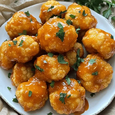 Buffalo Cauliflower Bites Crispy and Flavorful Snack