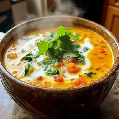 Coconut Curry Lentil Soup Flavorful and Nourishing Meal