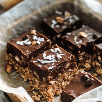 No-Bake Chocolate Oat Bars Delightful Sweet Treat