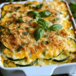 - 4 medium zucchinis, sliced - 1 cup shredded cheddar cheese - 1 cup shredded mozzarella cheese - ½ cup grated Parmesan cheese - 1 medium onion, chopped - 2 cloves garlic, minced - 2 large eggs, beaten - ½ cup unsweetened almond milk (or regular milk) - 1 cup breadcrumbs (preferably whole wheat) - 1 teaspoon dried oregano - 1 teaspoon Italian seasoning - Salt and pepper to taste - 2 tablespoons olive oil - Fresh herbs (like basil or parsley) for garnish When making Cheesy Zucchini Casserole, gather these fresh ingredients. Zucchini is the star. It brings a mild taste that absorbs flavors well. The cheeses add creaminess and richness. I love using cheddar and mozzarella for a gooey finish. Parmesan gives a nice salty kick. Chopped onion and minced garlic add depth. They create a fragrant base. The eggs bind everything together. Almond milk or regular milk keeps the casserole moist. Whole wheat breadcrumbs add a crunchy topping. You also need some spices. Oregano and Italian seasoning enhance the dish's flavor. Don't forget salt and pepper to taste. Fresh herbs make a lovely garnish. They brighten the dish visually and tastefully. - Large skillet - 9x13 inch baking dish - Mixing bowl - Oven Having the right tools makes cooking easier. A large skillet is perfect for sautéing the onion and zucchini. The 9x13 inch baking dish holds all the goodness. A mixing bowl is needed to combine the wet ingredients with the zucchini. Don't forget your oven for baking the casserole. For the full recipe, check out the details above. - Preheat the oven to 375°F (190°C). - In a large skillet, heat 2 tablespoons of olive oil over medium heat. - Add 1 medium chopped onion and 2 minced garlic cloves. Sauté until the onion is translucent. This takes about 4-5 minutes. - Next, slice 4 medium zucchinis. Add them to the skillet. Cook until slightly softened, which takes about 5-7 minutes. - Season with salt, pepper, 1 teaspoon of dried oregano, and 1 teaspoon of Italian seasoning. Remove from heat and let cool slightly. - In a large mixing bowl, combine 2 large beaten eggs and ½ cup of unsweetened almond milk. - Add half of your cheeses: 1 cup each of shredded cheddar and mozzarella. Mix well. - Now, fold in your sautéed zucchini mixture. Make sure everything is combined evenly for great flavor. - Grease a 9x13 inch baking dish to prevent sticking. - Pour your zucchini mixture into the dish, spreading it evenly. - Top with the remaining cheeses, ½ cup of grated Parmesan, and the other half of the cheddar and mozzarella. - Sprinkle 1 cup of breadcrumbs evenly over the top for added crunch. - Bake in the preheated oven for 25-30 minutes. You want it golden and bubbly. - Let it cool slightly before slicing. You can garnish with fresh herbs like basil or parsley if you like. For the full recipe, check out the details above! To avoid a watery casserole, start by salting the zucchini. Place the sliced zucchini in a colander and sprinkle salt on top. Let it sit for 15-20 minutes. This process helps draw out excess moisture. Afterward, rinse the zucchini and pat it dry with a paper towel. Remember, you want the zucchini to stay firm while cooking. For evenly distributing ingredients, mix them gently but thoroughly. When you combine the sautéed zucchini with the egg and cheese mixture, fold them together. This method ensures every bite is packed with flavor. Use a spatula to scrape the sides of the bowl, so nothing gets left behind. Cheese can change the taste and texture of your casserole. Try using gouda or pepper jack cheese for a twist. These cheeses add unique flavors and can make your dish stand out. If you prefer a crunchy topping, mix breadcrumbs with a little melted butter before sprinkling them on top. This creates a golden, crispy layer. For a creamy topping, use more cheese instead of breadcrumbs. A little extra mozzarella can make it rich and gooey. Adding spices or herbs can boost flavor immensely. Try adding a pinch of red pepper flakes for heat. Fresh herbs like basil or thyme also work well. These give your casserole a fresh, vibrant taste. You can also sneak in other vegetables. Spinach or bell peppers can add color and nutrition. Make sure to chop them finely so they blend well with the zucchini. This way, you enhance both the flavor and the health benefits of your dish. For the full recipe, check out the Cheesy Zucchini Casserole 🥒 section above. {{image_2}} If you need a gluten-free option, use gluten-free breadcrumbs. Many brands offer tasty alternatives that work well in casseroles. For a dairy-free dish, you can swap cheese for plant-based versions. Look for dairy-free cheese that melts well, like cashew or almond cheese. You can switch zucchini for other veggies in this dish. Try using yellow squash, eggplant, or bell peppers for different flavors. If you want to avoid eggs, use flaxseed meal or unsweetened applesauce as a binder. These swaps keep the texture nice while adding variety. Casseroles have many styles around the world. In Mexico, add spices like cumin and chili powder for a kick. In Italy, mix in some sun-dried tomatoes and Italian herbs for a twist. Each region has unique flavors to explore, making this dish truly versatile. For the full recipe, check out the full recipe section. After you bake the Cheesy Zucchini Casserole, let it cool a bit. This helps keep the texture just right. Once cool, store it in an airtight container. You can use glass or plastic containers. Make sure they have tight lids to keep moisture out. To reheat leftovers, I suggest the oven for the best results. Preheat the oven to 350°F (175°C). Place the casserole in a baking dish, cover it with foil, and heat for about 15-20 minutes. This keeps the cheese melty and the zucchini tender. If you need to use the microwave, heat it in short bursts of 1-2 minutes. Stir in between to ensure even heating. If you want to freeze the casserole, follow these steps: 1. Let the casserole cool completely. 2. Cut it into portions for easy serving. 3. Wrap each piece in plastic wrap and place it in a freezer bag. 4. Label the bag with the date. For the best taste, use it within 2-3 months. When ready to eat, let it thaw overnight in the fridge, then reheat as mentioned above. Cheesy Zucchini Casserole lasts up to five days in the fridge. Store it in an airtight container to keep it fresh. When you are ready to eat, just reheat it in the oven or microwave. Yes, you can make this casserole ahead of time. Prepare it and store it in the fridge for up to 24 hours before baking. This way, the flavors blend well. Just pop it in the oven when you are ready to serve. Salting the zucchini helps draw out excess moisture. This keeps the casserole from being too watery. After slicing the zucchini, sprinkle salt on it and let it sit for about 10-15 minutes. Rinse and dry before cooking. Using frozen zucchini is possible, but it may change the texture. Thaw the zucchini and drain excess water before adding it to the mix. Fresh zucchini usually gives a firmer bite, but frozen can work in a pinch. Cheesy Zucchini Casserole pairs well with many dishes. You can serve it with grilled chicken, a fresh salad, or even some crusty bread. It makes a great side dish or a main meal on its own. For the full recipe, check out the complete instructions above. The Cheesy Zucchini Casserole is easy to make and delicious. We covered the key ingredients, cooking steps, and helpful tips. You can customize it with different cheeses and veggies for your taste. Remember to store leftovers properly and follow our reheating tips to keep it tasty. Enjoy this healthy dish as a meal or side. Your family will love it, and it’s perfect for busy days.