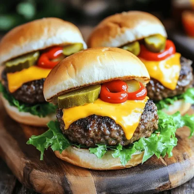 Easy Cheeseburger Sliders Tasty and Simple Recipe
