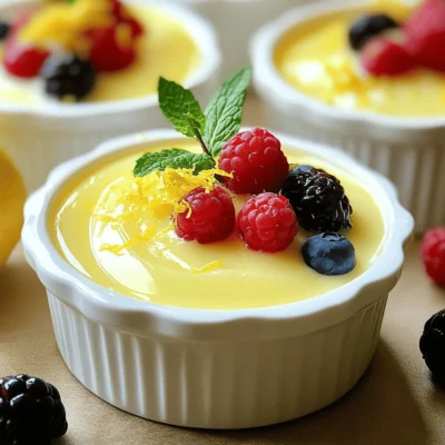 Lemon Posset Dessert Creamy Citrus Indulgence