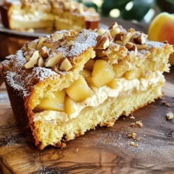 Here’s what you need to make this tasty apple coffee cake. Gather these simple items for a delightful treat. - 2 cups all-purpose flour - 1 ½ teaspoons baking powder - ½ teaspoon baking soda - 1 teaspoon ground cinnamon - ½ teaspoon salt - ½ cup unsalted butter, softened - 1 cup granulated sugar - 2 large eggs - 1 teaspoon vanilla extract - 1 cup buttermilk - 2 medium apples, peeled, cored, and diced - 8 ounces cream cheese, softened - ¼ cup powdered sugar - 1 teaspoon vanilla extract (for filling) - ½ cup chopped nuts (optional) - Additional cinnamon sugar for dusting Using fresh apples like Granny Smith or Honeycrisp makes a big difference. They add a nice tartness. The cream cheese filling gives this cake its unique twist. It creates a smooth, creamy layer that pairs perfectly with the apples. For the best results, measure your ingredients accurately. This ensures your cake rises perfectly and bakes evenly. When mixing, be sure to not overmix the batter. Overmixing can make the cake tough. You can find the full recipe for this apple coffee cake with cream cheese filling below. Enjoy baking! 1. Preheat the oven & grease the pan: Start by setting your oven to 350°F (175°C). Next, grease a 9x13-inch baking pan or line it with parchment paper. This helps the cake come out easily. 2. Mix dry ingredients: In a mixing bowl, whisk together the following dry ingredients: - 2 cups all-purpose flour - 1 ½ teaspoons baking powder - ½ teaspoon baking soda - 1 teaspoon ground cinnamon - ½ teaspoon salt Set this mixture aside for later. 3. Cream the butter and sugar: In a large bowl, use an electric mixer to beat: - ½ cup unsalted butter, softened - 1 cup granulated sugar Mix until the mixture is light and creamy. This should take about 3-4 minutes. 4. Add eggs and vanilla: Now, add 2 large eggs one at a time. Mix well after each egg. Then, stir in 1 teaspoon of vanilla extract. 5. Mix wet and dry ingredients: Alternately add the prepared dry ingredients and 1 cup of buttermilk to the butter mixture. Start and end with the flour mix. Mix until just combined. 6. Fold in diced apples: Gently fold in 2 medium apples, peeled, cored, and diced. This adds great flavor and texture to your cake. 7. Prepare cream cheese filling: In a separate bowl, mix: - 8 ounces cream cheese, softened - ¼ cup powdered sugar - 1 teaspoon vanilla extract (for the filling) Blend until smooth and creamy. 8. Layer the batter and filling: Pour half of the batter into the prepared pan. Spread it evenly. Spoon the cream cheese filling over the batter, leaving some space around the edges. Top with the remaining batter and smooth it out gently. 9. Add topping and bake: If you want, sprinkle ½ cup chopped nuts and some cinnamon sugar on top. Bake in the oven for about 40-45 minutes. You know it’s done when a toothpick comes out clean. 10. Cooling instructions: Let the cake cool in the pan for 15 minutes. After that, transfer it to a wire rack to cool completely. Serve warm or at room temperature. Enjoy your delicious apple coffee cake with cream cheese filling! For the complete recipe, check out the [Full Recipe]. - To get the perfect texture, follow the recipe closely. Use room temperature ingredients. This helps the batter mix well. - For even baking, rotate your pan halfway through. Ovens can have hot spots. Check the cake with a toothpick. It should come out clean. - Serve the cake warm or at room temperature. It tastes great either way. - Pair it with coffee or tea. The flavors of the cake mix well with these drinks. - Dust the top with powdered sugar before serving. This adds a nice touch. - For a rustic look, serve slices on a wooden board. It makes your table feel warm and inviting. This cake is not just a treat; it's a delight to share with friends and family. For the full recipe, check out the link above. Enjoy your baking! {{image_2}} You can switch up the apples in this recipe. Try using pears for a sweet twist. Berries like blueberries or raspberries also work well. You can mix and match fruits based on the season. In fall, use apples and pears together. In summer, fresh berries can bring a nice touch to the cake. If you need a gluten-free option, use a gluten-free flour blend. This will help keep the cake light and fluffy. For a dairy-free version, swap the buttermilk with almond milk or coconut milk. You can also use dairy-free cream cheese for the filling. These changes let everyone enjoy this tasty treat. Adding spices can really enhance the flavors. Nutmeg and cloves pair well with apples. Just a dash of each can elevate your cake. You can also play with toppings. Try adding a crumble made of oats and brown sugar. This adds texture and a crunchy layer. Don't be afraid to experiment and find your favorite combination. To store your apple coffee cake at room temperature, wrap it in plastic wrap. This keeps it moist and fresh. You can also place it in an airtight container. If your kitchen is warm, you should refrigerate the cake. Refrigerating helps it last longer and prevents spoilage. For long-term storage, freezing is a great option. Wrap slices in plastic wrap and then in foil. This keeps the cake safe from freezer burn. You can store it in the freezer for up to three months. When you are ready to enjoy it, thaw the cake in the fridge overnight. To rewarm, place slices in a microwave for about 15-20 seconds. You can also heat it in a toaster oven at a low setting. This cake stays fresh for about three days at room temperature. If you store it in the fridge, it lasts about a week. Always check for signs of spoilage. Look for mold or an off smell. If the cake feels dry or hard, it’s time to toss it. Enjoy your delicious apple coffee cake with cream cheese filling while it’s fresh! For the full recipe, check the link above. Can I use different types of apples? Yes, you can use any apple you like. I love Granny Smith for tartness. Honeycrisp adds sweetness and crunch. Mix different apples for added flavor. How can I make this cake in advance? You can prepare the batter and filling a day ahead. Store them in the fridge in airtight containers. Bake the cake when you're ready. What can I substitute for buttermilk? If you don't have buttermilk, mix one cup of milk with one tablespoon of vinegar or lemon juice. Let it sit for five minutes before using. Is it possible to make this recipe without eggs? Yes! You can use applesauce or a flaxseed mixture as an egg substitute. Use 1/4 cup applesauce for each egg. For flaxseed, mix one tablespoon of flaxseed meal with three tablespoons of water. Can I make the cream cheese filling ahead of time? Absolutely! You can make the cream cheese filling a day in advance. Store it in the fridge until you're ready to use it. What's the best way to cut and serve the cake? Use a sharp knife to cut the cake into squares. Clean the knife between cuts for neat slices. Serve warm with a dusting of powdered sugar or cinnamon sugar on top. For the complete recipe, check out the [Full Recipe]. You can find the full recipe for the delicious Apple Coffee Cake with Cream Cheese Filling [here](#). This cake is a blend of sweet apples and rich cream cheese. Here are the key ingredients and steps to help you get started: - 2 cups all-purpose flour - 1 ½ teaspoons baking powder - ½ teaspoon baking soda - 1 teaspoon ground cinnamon - ½ teaspoon salt - ½ cup unsalted butter, softened - 1 cup granulated sugar - 2 large eggs - 1 teaspoon vanilla extract - 1 cup buttermilk - 2 medium apples, peeled, cored, and diced - 8 ounces cream cheese, softened - ¼ cup powdered sugar - 1 teaspoon vanilla extract (for filling) - ½ cup chopped nuts (optional) - Additional cinnamon sugar for dusting 1. Preheat your oven to 350°F (175°C). 2. Grease a 9x13-inch baking pan. 3. Mix dry ingredients in a bowl. 4. Cream butter and sugar until light and fluffy. 5. Add eggs and vanilla, mixing well. 6. Combine wet and dry ingredients with buttermilk. 7. Fold in diced apples. 8. Mix cream cheese with powdered sugar and vanilla for the filling. 9. Layer batter and filling in the pan. 10. Top with nuts and cinnamon sugar if you wish. 11. Bake for 40-45 minutes until golden brown. This recipe is simple yet rewarding. Your kitchen will smell amazing, and everyone will love the warm, spiced flavors. Enjoy your baking! This blog post walks you through making a tasty apple coffee cake. You learned about the key ingredients, easy steps, and helpful tips. Baking can be simple and fun with this recipe. Remember to try different fruits or flavors for variety. You can also adjust the cake for dietary needs. Store it properly to keep it fresh longer. Enjoy your delicious coffee cake with a warm drink. Happy baking!