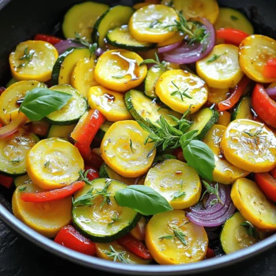 Summer Squash Sauté Flavorful and Simple Dish
