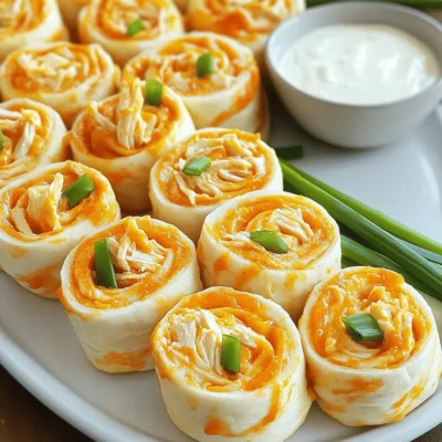 Buffalo Chicken Pinwheels Tasty and Easy Treat