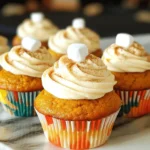 - 1 ½ cups all-purpose flour - 1 cup granulated sugar - ½ cup packed brown sugar - 1 teaspoon baking powder - 1 teaspoon baking soda - 1 teaspoon ground cinnamon - ½ teaspoon ground nutmeg - ¼ teaspoon ground ginger - ½ teaspoon salt - ½ cup unsalted butter, softened - 2 large eggs - 1 cup pumpkin puree - 1 teaspoon vanilla extract - ½ cup strong brewed coffee, cooled - ¼ cup milk - Cream cheese frosting - Cinnamon sprinkle - Optional: mini marshmallows Each of these ingredients plays a key role in making the perfect Pumpkin Spice Latte Cupcakes. The all-purpose flour gives structure, while the sugars add sweetness. Baking powder and baking soda help the cupcakes rise and stay fluffy. Spices like cinnamon, nutmeg, and ginger bring that warm fall flavor. The salt balances the sweetness and enhances taste. For the wet ingredients, unsalted butter provides richness, while eggs add moisture and help with rising. Pumpkin puree is the star, offering flavor and a lovely color. Vanilla extract adds depth, and the brewed coffee enhances the cupcakes' flavor profile. Milk rounds out the batter, ensuring a soft texture. For toppings, cream cheese frosting brings a tangy sweetness. A sprinkle of cinnamon adds a nice touch. You can even add mini marshmallows for a fun twist. Check the [Full Recipe] for more details! - Preheat your oven to 350°F (175°C). - Line a muffin tin with cupcake liners. - In a large bowl, whisk together the dry ingredients. This includes the flour, granulated sugar, brown sugar, baking powder, baking soda, cinnamon, nutmeg, ginger, and salt. Make sure everything is well mixed. - In another bowl, cream the softened butter. It should be light and fluffy. Add the eggs, one by one. Mix well after each egg. - Next, mix in the pumpkin puree and vanilla extract. Stir until everything is combined. - Gradually add the dry mix to the wet mix. Alternate this with the cooled coffee and milk. Start and end with the dry mix. Mix until just combined; avoid overmixing. - Fill each cupcake liner about two-thirds full with the batter. - Bake for 18 to 20 minutes. Check doneness by inserting a toothpick into the center. It should come out clean. - Let the cupcakes cool in the tin for 5 minutes. Then, transfer them to a wire rack to cool completely. For the full recipe, refer to the ingredients section above. To get the best cupcakes, avoid overmixing your batter. Overmixing adds too much air, making your cupcakes dense. Mix until just combined for a fluffy texture. When you cream the butter, use a room temperature stick. Beat it well until it’s light and smooth. This step is key for a soft, airy cupcake. You can make these cupcakes your own by adjusting spices. Try adding more cinnamon or a pinch of cloves for warmth. If you want to use fresh pumpkin, it packs more flavor. Simply roast a pumpkin, scoop it out, and mash. If you choose canned pumpkin, look for 100% pumpkin without additives for the best taste. Frosting can be fun! Cream cheese frosting pairs well with these cupcakes. You can add a sprinkle of cinnamon on top for flair. For a festive look, place mini marshmallows on each cupcake. They add a cute touch and a hint of sweetness. Enjoy making these treats as much as eating them! {{image_2}} You can make your Pumpkin Spice Latte Cupcakes healthier. Try using whole wheat flour instead of all-purpose flour. This adds fiber and nutrients. You can also swap granulated sugar with a sugar substitute, like stevia or monk fruit sweetener. For a dairy-free option, use almond milk or oat milk. If you want an egg-free version, substitute eggs with applesauce or flaxseed meal mixed with water. To add extra flavor, consider mixing in chocolate chips or chopped nuts. Chocolate adds sweetness, while nuts give a nice crunch. You can also switch up the spices. Try cardamom or allspice for a unique twist. These changes can give your cupcakes a brand-new taste without losing that fall vibe. Cupcake cakes are a fun way to present these treats. Simply bake the batter in a round cake pan and frost it like a cake. Mini versions are great for parties, too. Bake smaller cupcakes and serve them on a colorful platter. Both options make your fall gathering feel special and festive. To keep your pumpkin spice latte cupcakes fresh, store them in an airtight container. Place a piece of wax paper between layers if stacking. This will help avoid sticking. Keep them at room temperature for up to three days. If you want to store them longer, freezing is a great option. To freeze cupcakes, wrap each one tightly in plastic wrap. Then, place them in a freezer-safe bag or container. They can last in the freezer for up to three months. When you are ready to enjoy them, just remove the cupcakes from the freezer and let them thaw at room temperature. If you want to reheat your pumpkin spice latte cupcakes, the oven is the best choice. Preheat your oven to 350°F (175°C). Place the cupcakes on a baking sheet and cover them with foil. Heat for about 10 minutes or until warm. This method helps keep the texture soft and the flavor rich. You can also use a microwave. Place a cupcake on a microwave-safe plate. Heat it in short bursts of 10-15 seconds. Check to see if it feels warm. This method is quick but may change the texture slightly, so keep an eye on it. Enjoy your delicious cupcakes warm! To make these cupcakes from scratch, start by gathering your ingredients. You will need flour, sugars, spices, butter, eggs, pumpkin puree, coffee, and milk. Mix the dry ingredients in one bowl. In another bowl, cream the butter and add the eggs. Then, mix in the pumpkin and vanilla. Combine both mixtures, adding coffee and milk. Fill your cupcake liners with the batter and bake at 350°F for 18-20 minutes. You can find the full recipe for detailed steps. Yes, you can use a box cake mix to save time. Choose a spice or vanilla cake mix. Add pumpkin puree and coffee to the mix for flavor. Adjust the liquid amounts according to the box instructions. This method gives you a quick and tasty option for pumpkin spice latte cupcakes. The best toppings for these cupcakes include cream cheese frosting. You can sprinkle cinnamon on top for added flavor. Mini marshmallows also make a fun and cute addition. Whipped cream can be used for a café-style touch. Feel free to get creative with your toppings! These cupcakes last for about 3-4 days when stored in an airtight container. Keep them in a cool, dry place. If you want to keep them longer, you can freeze them for up to 3 months. Just make sure to wrap them well to avoid freezer burn. Yes, you can make these cupcakes ahead of time. Bake them a day or two in advance and store them properly. You can also prepare the batter and refrigerate it for a day before baking. This gives you flexibility and makes serving easy for gatherings or special events. You learned how to make Pumpkin Spice Latte Cupcakes. We covered ingredients, tips, variations, and storage. Remember to mix the batter gently for the best texture. Feel free to customize flavors and toppings to your taste. Now you can impress your friends with delightful treats. Enjoy baking, and share your tasty creations!