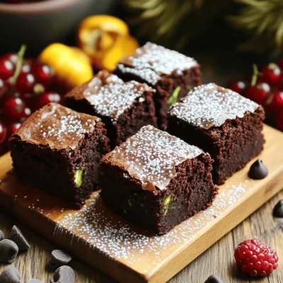 Healthy Zucchini Brownies Rich and Moist Delight
