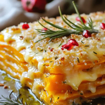 Sweet Potato Gratin with Rosemary Crust Delightful Dish