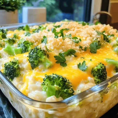 Cheesy Broccoli Rice Casserole Simple Comfort Food