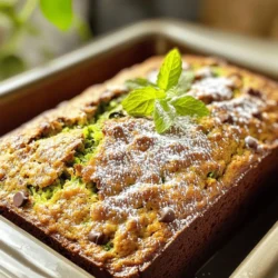 To make the best zucchini bread, you need some key ingredients. Here’s what you will need: - 2 cups all-purpose flour - 1 teaspoon baking soda - 1/2 teaspoon baking powder - 1 teaspoon ground cinnamon - 1/2 teaspoon nutmeg (optional) - 1/2 teaspoon salt - 3/4 cup granulated sugar - 1/4 cup brown sugar, packed - 1/2 cup vegetable oil - 3 large eggs - 1 teaspoon vanilla extract - 2 cups grated zucchini (about 2 medium zucchinis) - 1/2 cup chopped walnuts or pecans (optional) - 1/2 cup chocolate chips (optional) These ingredients work together to create a soft, moist bread. The zucchini adds moisture without a strong taste. The sugars give it sweetness, while the spices add warmth. You can make this zucchini bread your own by adding extras. Here are some fun ideas: - Chopped nuts: Walnuts or pecans add crunch. - Chocolate chips: These bring sweetness and richness. - Dried fruits: Raisins or cranberries add a chewy texture. - Coconut flakes: Shredded coconut adds a tropical twist. - Spices: Try ginger or allspice for a different flavor. Feel free to mix and match these options to suit your taste. If you need to swap ingredients, here are some easy changes: - Flour: Use whole wheat flour for a nuttier taste. - Oil: Replace vegetable oil with applesauce for a lighter bread. - Sugar: Use honey or maple syrup instead of granulated sugar. - Eggs: You can use flax eggs as a vegan option. These substitutions can change the flavor and texture slightly, but they work well. You can adjust to fit your dietary needs or preferences. For the full recipe, check out the Ultimate Zucchini Bread 🥒. Start by getting your ingredients ready. Gather these items: - 2 cups all-purpose flour - 1 teaspoon baking soda - 1/2 teaspoon baking powder - 1 teaspoon ground cinnamon - 1/2 teaspoon nutmeg (optional) - 1/2 teaspoon salt - 3/4 cup granulated sugar - 1/4 cup brown sugar, packed - 1/2 cup vegetable oil - 3 large eggs - 1 teaspoon vanilla extract - 2 cups grated zucchini (about 2 medium zucchinis) - 1/2 cup chopped walnuts or pecans (optional) - 1/2 cup chocolate chips (optional) Make sure your zucchinis are washed and grated. This gives your bread both flavor and moisture. Preheat your oven to 350°F (175°C). Grease a 9x5-inch loaf pan or line it with parchment paper. In a large bowl, mix the dry ingredients. Whisk together the flour, baking soda, baking powder, cinnamon, nutmeg, and salt. This step is key for even flavor and rising. In another bowl, blend the sugars, vegetable oil, eggs, and vanilla extract. Whisk well until the mix is smooth. Now, add the grated zucchini to this mixture and stir until combined. Carefully add the dry mix to the wet ingredients. Fold gently to combine. Do not overmix; a few lumps are okay. If you want, fold in chopped nuts or chocolate chips for extra texture. Pour the batter into your prepared loaf pan. Smooth the top with a spatula. Place the pan in your preheated oven and bake for 50 to 60 minutes. Check for doneness by inserting a toothpick into the center. If it comes out clean, your bread is ready. Once baked, take the pan out of the oven. Allow the zucchini bread to cool in the pan for about 10 minutes. Then, transfer it to a wire rack to cool completely. Enjoy the wonderful aroma as it cools! One common mistake is using too much water from the zucchini. Always squeeze out the excess moisture. If you don’t, your bread may turn out soggy. Another mistake is overmixing the batter. Mix just until combined. This keeps your bread light and fluffy. Lastly, don't skip greasing your pan. This will help your bread come out easily. To get the best texture, use fresh zucchini. Grate it right before you mix it in. This keeps the moisture just right. Also, consider adding a mix of sugars. Using both granulated and brown sugar adds depth. Brown sugar contributes to a softer crumb. If you want a lighter bread, use cake flour instead of all-purpose flour. You can boost the flavor by adding spices. Cinnamon is a classic choice. Nutmeg gives warmth, too. If you want something different, try adding fresh herbs. Chopped basil or mint can add a surprising twist. A pinch of ginger creates a warm spice note. Don’t forget to taste the batter. Adjust the spices to suit your liking. You can find the Full Recipe to guide you through these delicious steps. {{image_2}} To make a gluten-free zucchini bread, swap the all-purpose flour for a gluten-free blend. Look for a blend that contains xanthan gum. This will help the bread rise and hold together. Use the same amount of gluten-free flour as the recipe calls for. Your bread will still be moist and tasty! If you want to make vegan zucchini bread, you can replace eggs with flax eggs. To make a flax egg, mix 1 tablespoon of ground flaxseed with 2.5 tablespoons of water. Let it sit for a few minutes until it thickens. You can also use applesauce or mashed bananas instead of eggs. For the oil, use melted coconut oil or unsweetened applesauce for a lighter option! Zucchini bread is a great base for flavor twists! Consider adding spices like cardamom or ginger for a warm touch. You can mix in nuts like almonds or pecans for crunch. For a sweet twist, add dried fruits like raisins or cranberries. Got a sweet tooth? Toss in chocolate chips for a rich flavor! You can even swirl in peanut butter or Nutella for a fun surprise. Explore these ideas in your next batch for unique tastes! To keep your zucchini bread fresh, store it at room temperature. Use an airtight container or wrap it in plastic wrap. This method helps retain moisture and flavor. If you plan to eat it within a few days, this works great. For longer storage, consider freezing. To freeze zucchini bread, first let it cool completely. Wrap it tightly in plastic wrap, then in aluminum foil. This double layer helps prevent freezer burn. You can store it in the freezer for up to three months. When you’re ready to enjoy it, just thaw it in the fridge overnight. To reheat zucchini bread, preheat your oven to 350°F (175°C). Place the bread in the oven for about 10-15 minutes, or until warm. If you want it softer, cover it with foil. You can also use a microwave. Heat a slice for 15-20 seconds on medium power. Pair it with some cream cheese for a tasty treat! For the full recipe, check out the Ultimate Zucchini Bread. The secret to moist zucchini bread lies in the moisture of the zucchini. Use fresh, grated zucchini in your recipe. Make sure to squeeze out excess water before adding it to the batter. This helps keep the bread light and fluffy. Another tip is to use oil instead of butter. Oil keeps the bread moist longer. Adding a bit of yogurt or sour cream can also help boost moisture. Yes, you can use yellow squash instead of zucchini. They have a similar texture and flavor. The bread will still taste great. Just like zucchini, grate the yellow squash and remove excess water. This swap works well for those who want to try something different. You may notice a slight change in color, but the taste remains delicious. To know when your zucchini bread is done, insert a toothpick into the center. If it comes out clean or with a few crumbs, the bread is ready. If the toothpick has wet batter, it needs more time. Bake it for another 5-10 minutes. Keep an eye on the top; it should be golden brown. Trust your senses, and your bread will be perfect! For the complete recipe, be sure to check the Ultimate Zucchini Bread 🥒 section. You’ve learned how to make the best zucchini bread. We covered key ingredients, step-by-step instructions, and useful tips. I shared ingredient swaps and fun variations, like gluten-free or vegan options. You now know how to store, freeze, and reheat your bread as well. Making zucchini bread can be easy and fun. Experiment with flavors to find your favorite. Enjoy baking!